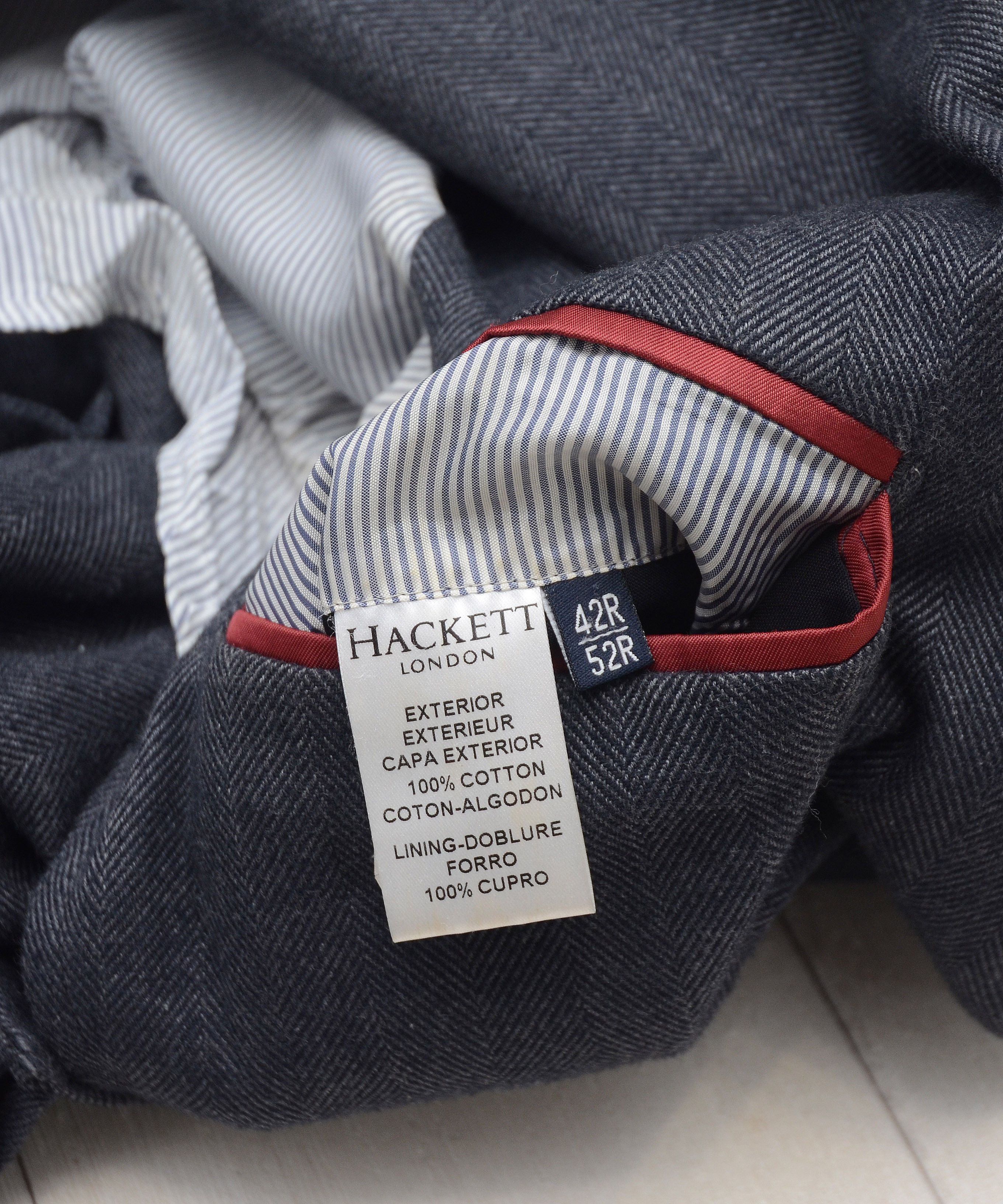 Hackett Hackett London Plain Wool Twill Blazer Jacket Sz UK 46 EU 56 Size 42R - 12 Thumbnail