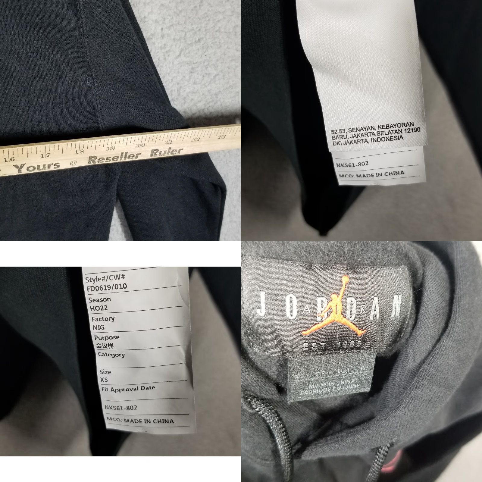 Jordan Brand Air Jordan Hoodie Men XS Jumpman Fleece Nitro Pullover Sweatshirt FD0619 Sample Size US XS / EU 42 / 0 - 8 Thumbnail