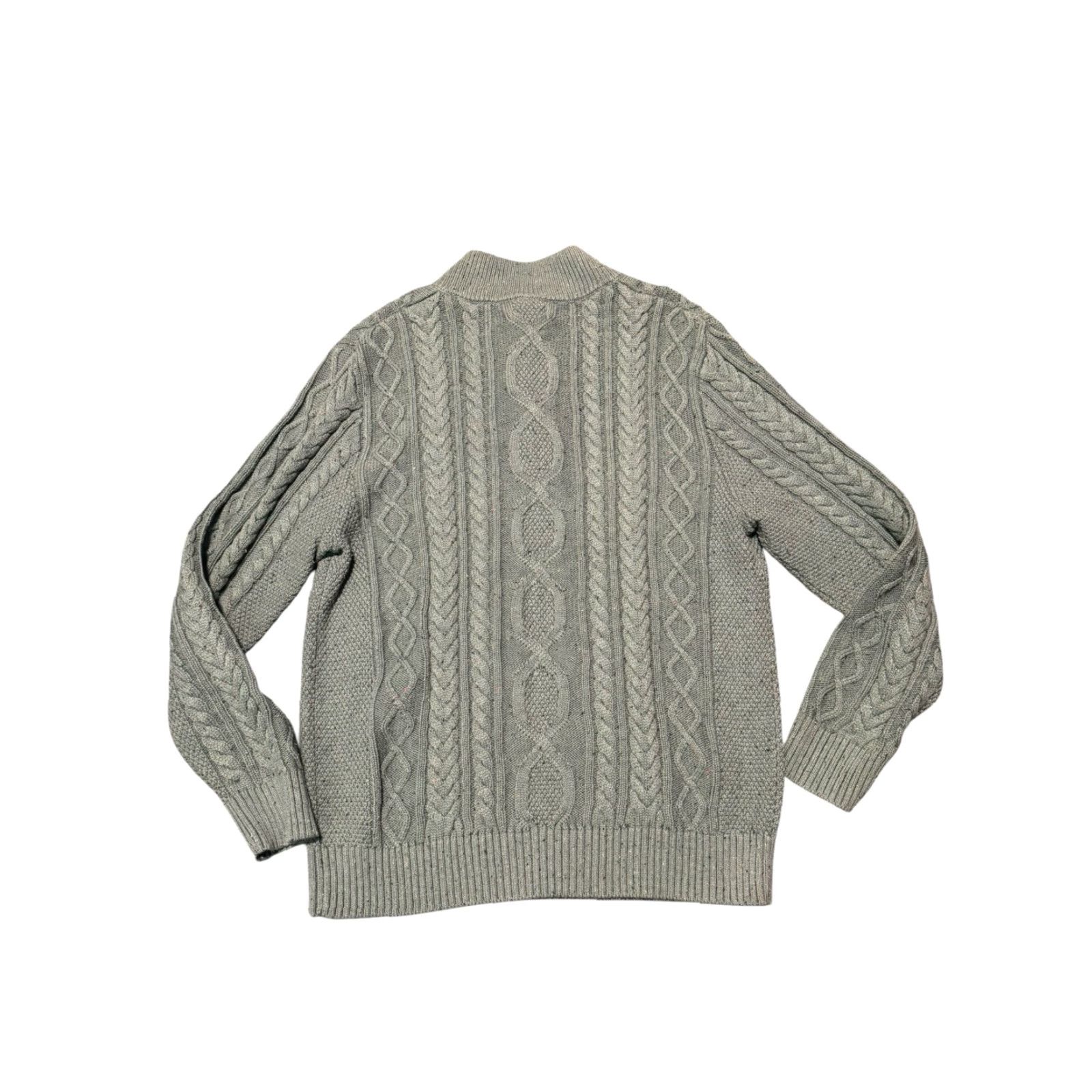 Vintage VINTAGE LL Bean Sweater Mens Large Green Fisherman Button Chunky Cable Knit Pullover Knit All Seasons Thermal Heavyweight Outdoor 90s Mens Size US L / EU 52-54 / 3 - 7 Thumbnail