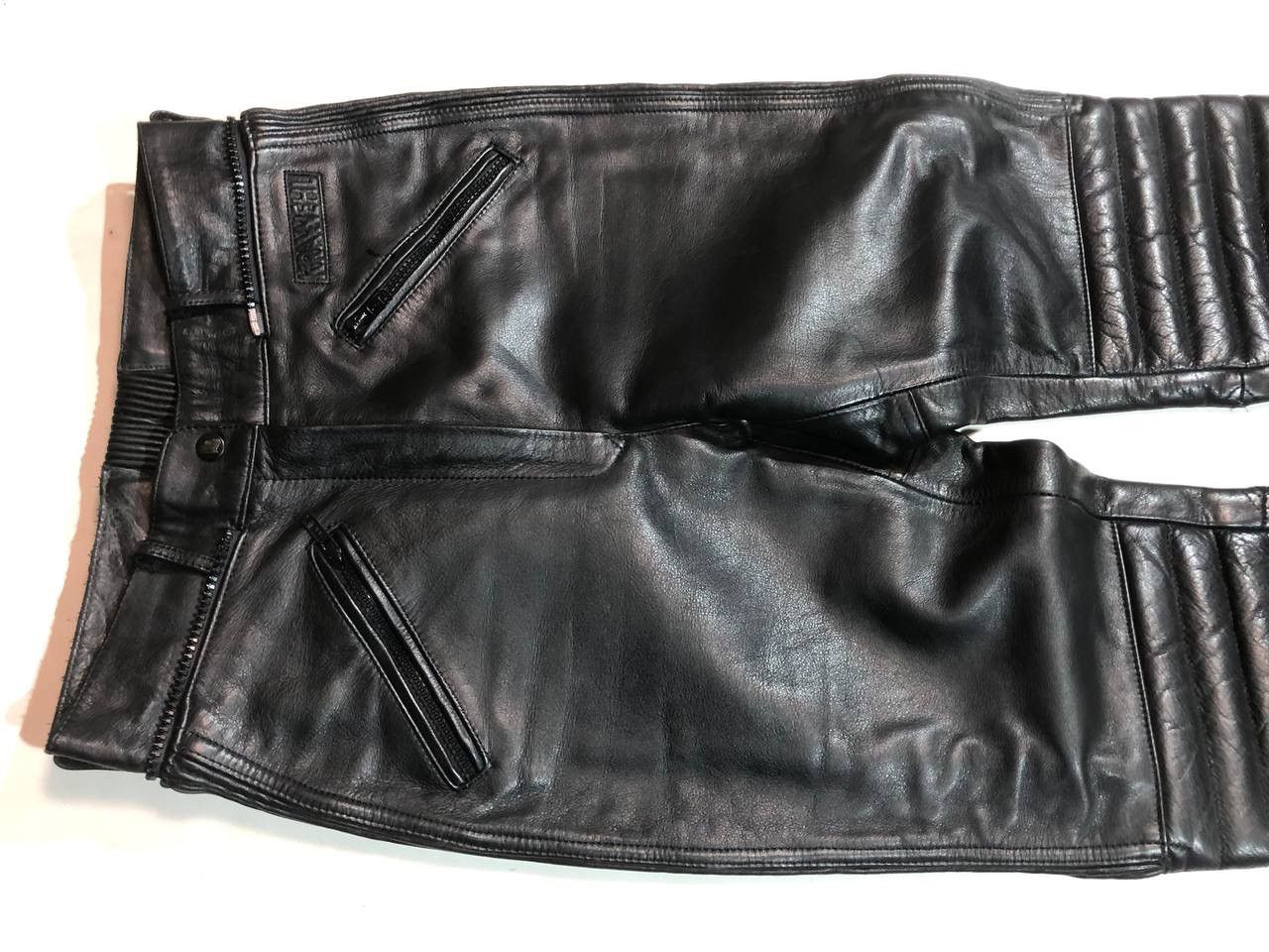Vintage Krawehl Leder Racing Moto Leather Pants Vintage Size US 29 - 5 Thumbnail
