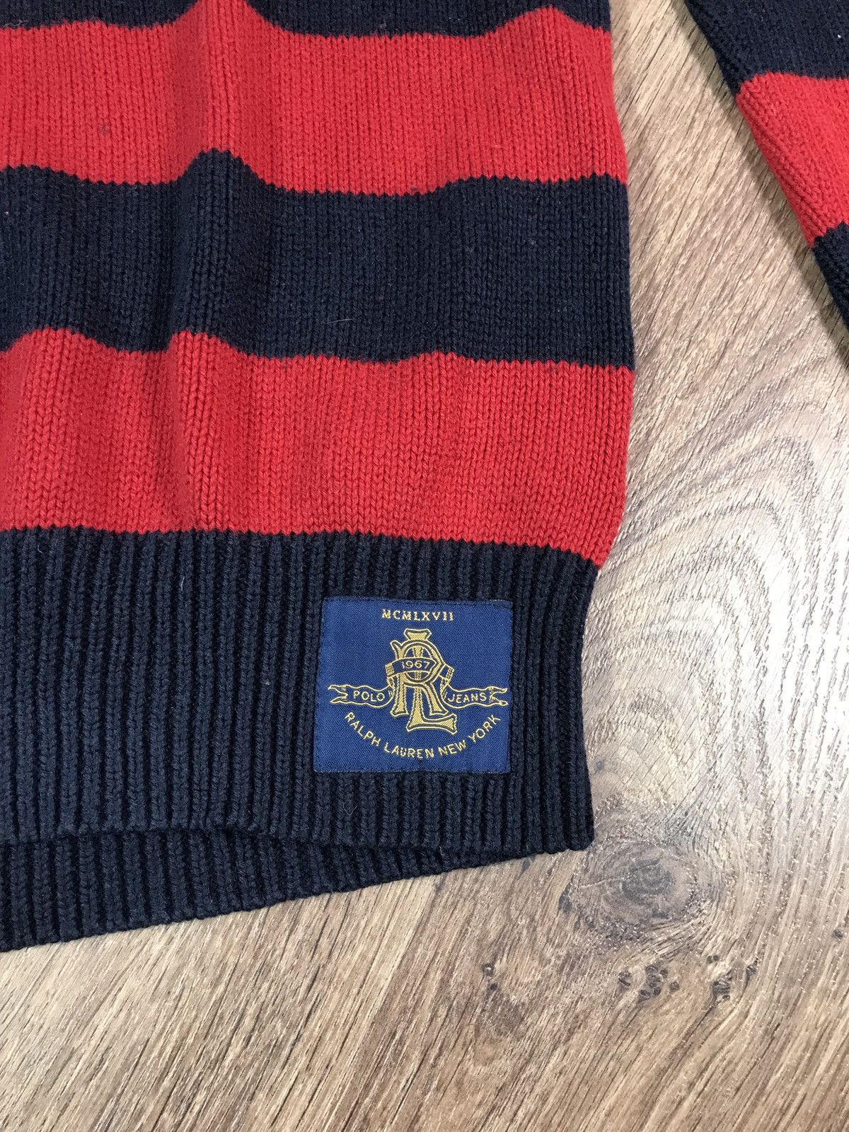 Polo Ralph Lauren × Vintage Vintage Polo Jeans Company Knit Sweater Size US L / EU 52-54 / 3 - 4 Thumbnail
