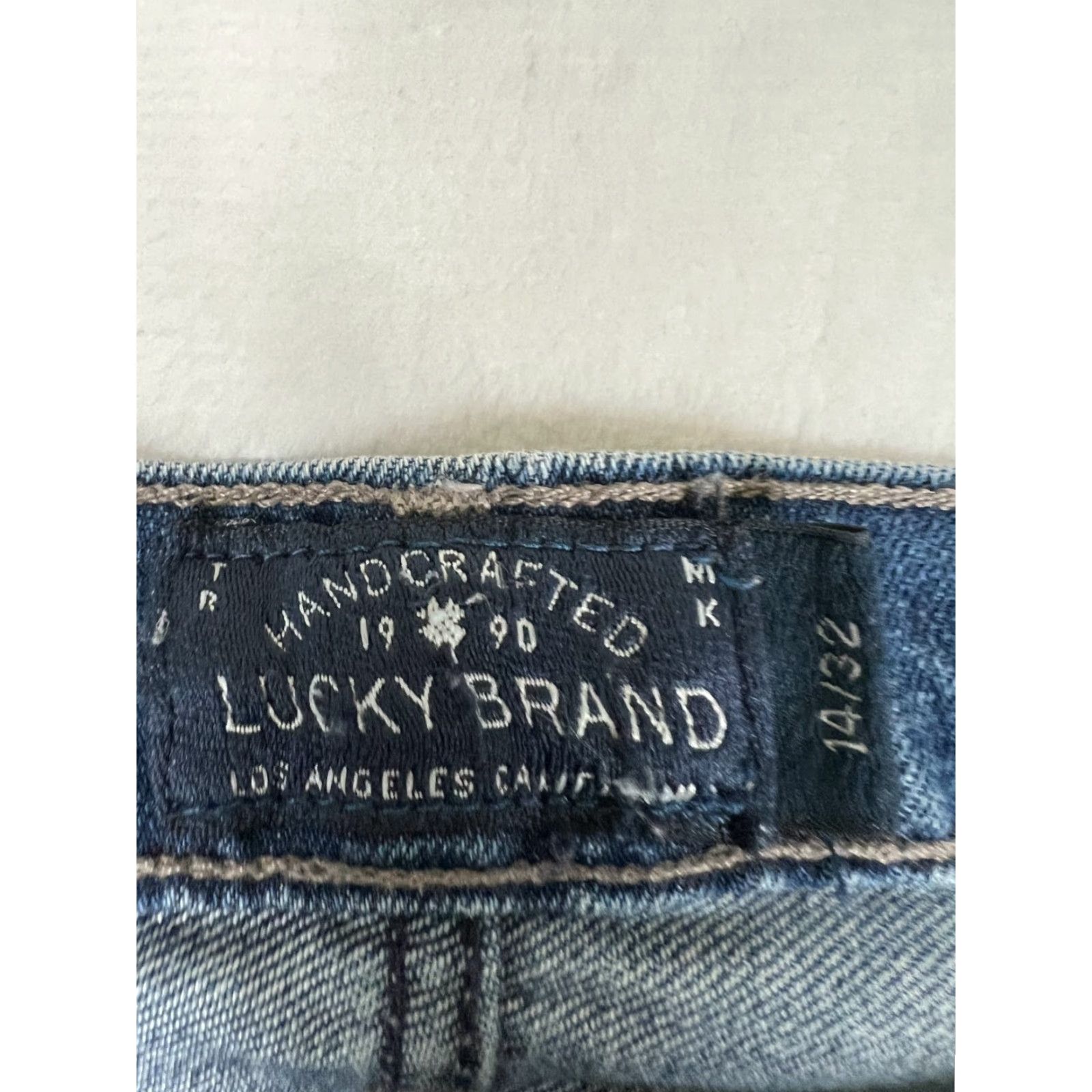 Lucky Brand Lucky Brand Jeans Women 14/32 Distressed Embroidered Slim Boyfriend Blue Denim 5-Pocket Inseam 29 Spring Summer Fall Womens Size 36" / US 14 / IT 50 - 5 Thumbnail