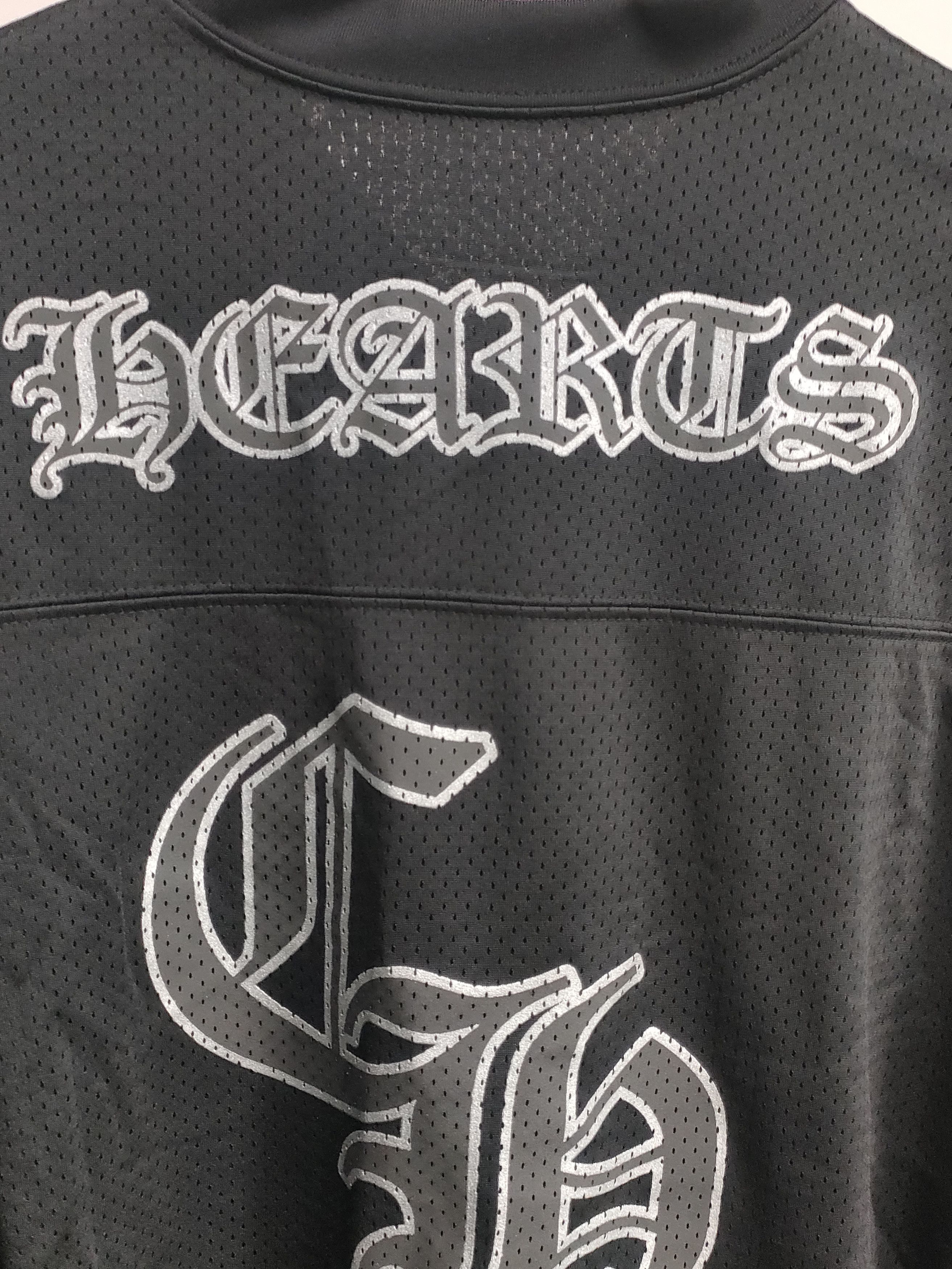 Chrome Hearts Chrome Hearts Black Mesh Ice Hockey Short Sleeve Tee Size US S / EU 44-46 / 1 - 7 Thumbnail