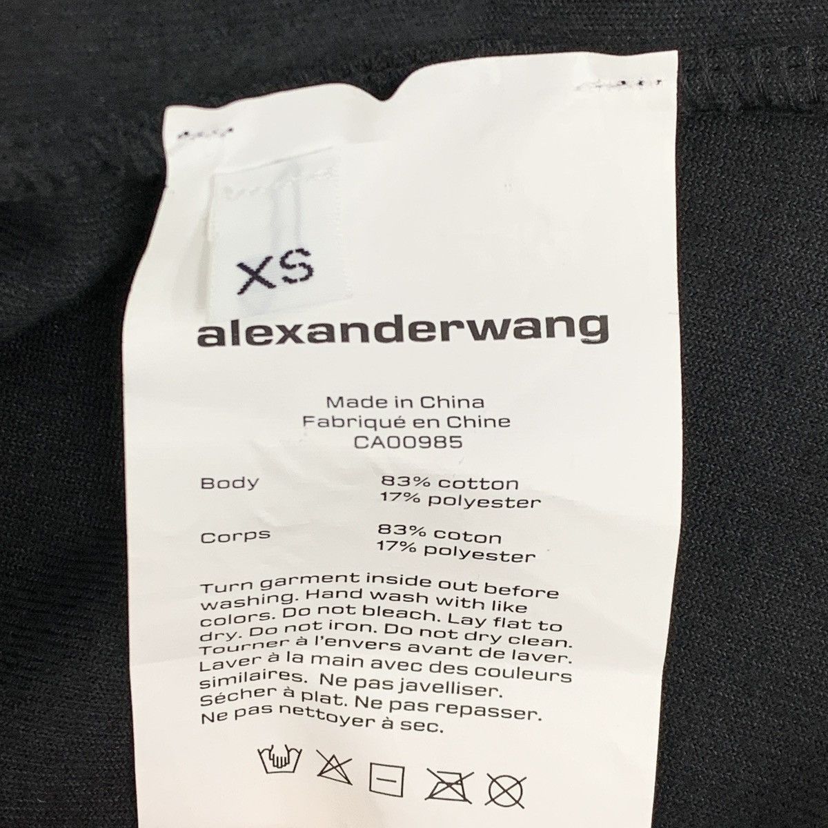 Alexander Wang Alexander Wang Logo Rhinestone Short Sleeve T-shirt K26WX Size XS / US 0-2 / IT 36-38 - 8 Thumbnail