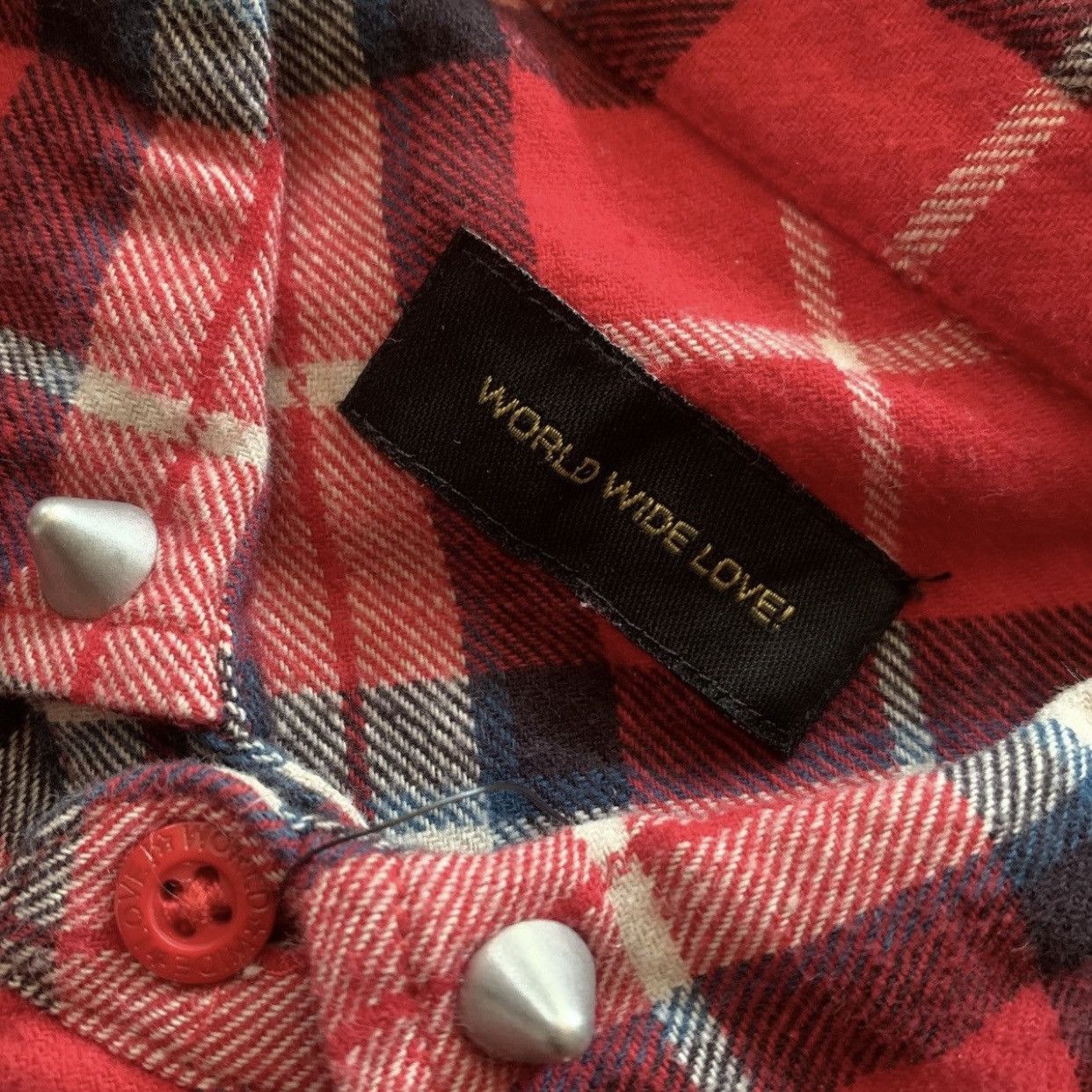 Japanese Brand World Wide Love Japanese Brand Women Flannel Shirt Size M / US 6-8 / IT 42-44 - 5 Thumbnail