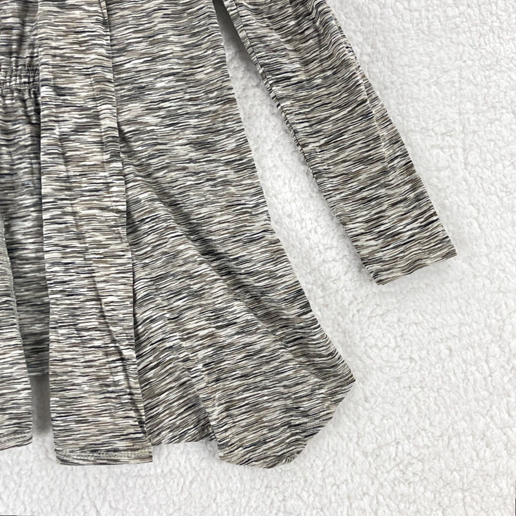 J. Jill J. Jill Cardigan Sweater Womens XS Brown Marled Open Knit Long Sleeve V-Neck Fabric Knit Casual Bohemian Classic Fall Womens Size XS / US 0-2 / IT 36-38 - 3 Thumbnail