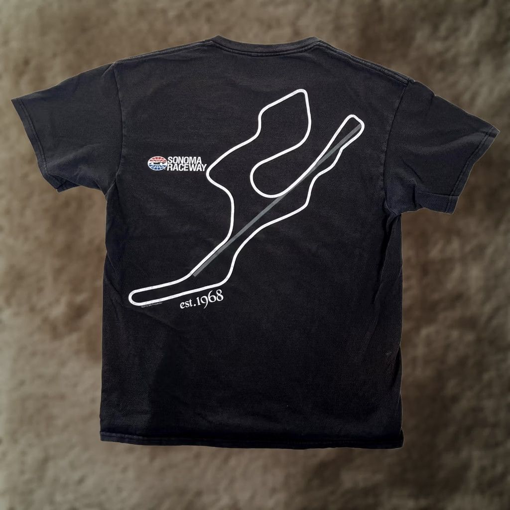 Vintage VINTAGE? No. Sonoma Raceway T-Shirt Mens Medium Black Track Map Est 1968 Racing Tee Size US M / EU 48-50 / 2 - 1 Thumbnail