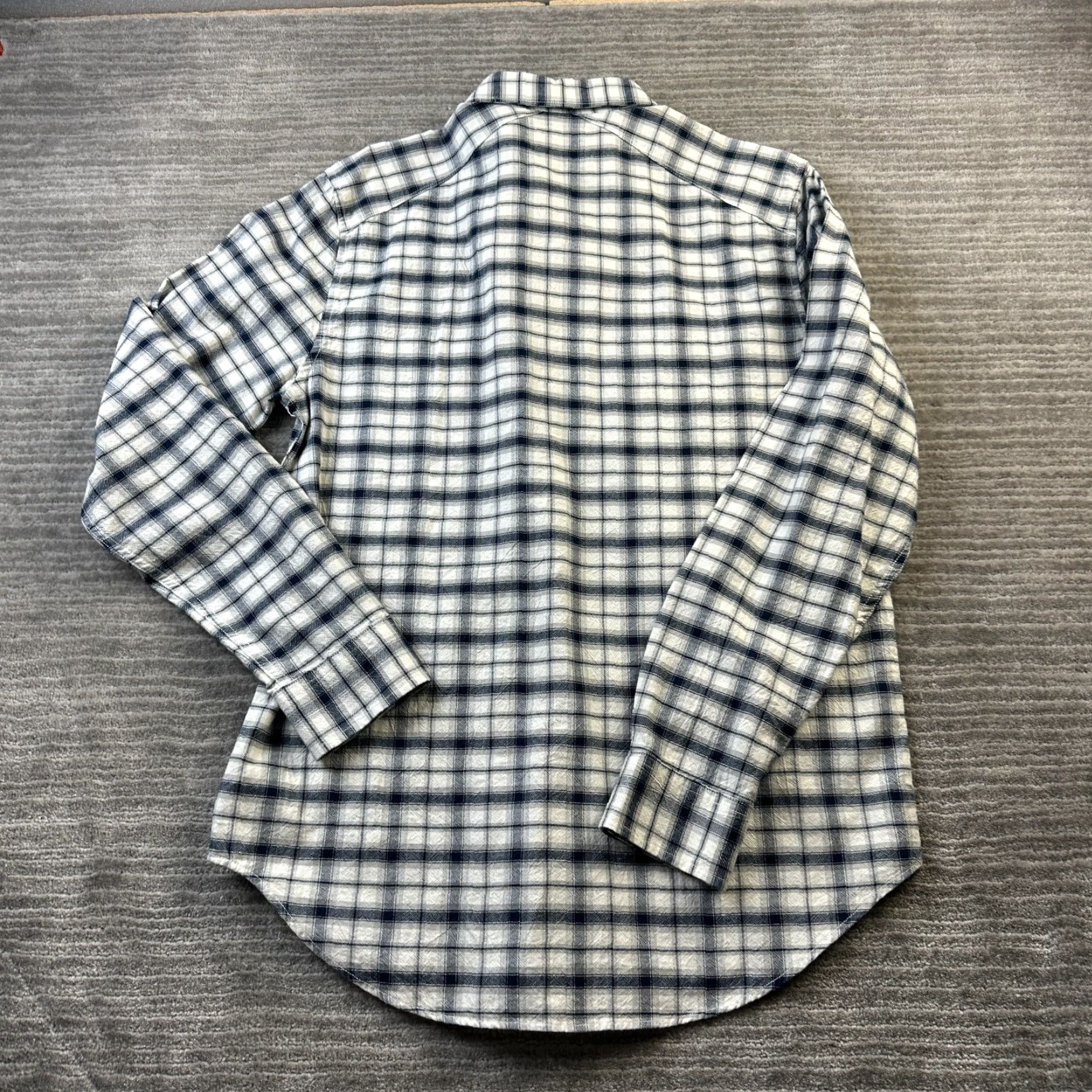 Lucky Brand Lucky Brand Shirt Mens M Blue White Plaid Pearl Snap Western Button-Up Casual Size US M / EU 48-50 / 2 - 2 Thumbnail