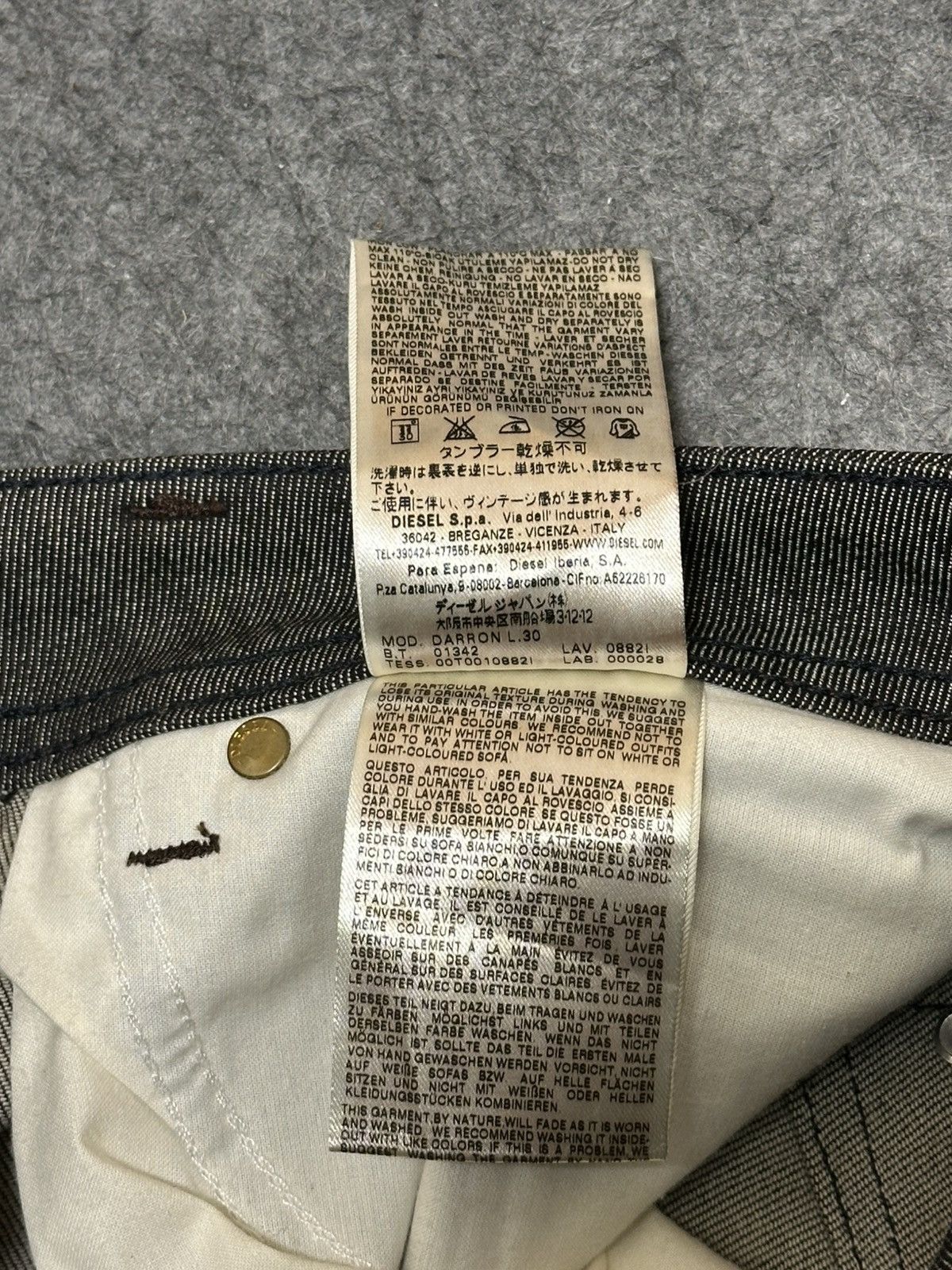 Diesel Diesel Darron jeans in a dark gray. Size US 32 / EU 48 - 20 Thumbnail