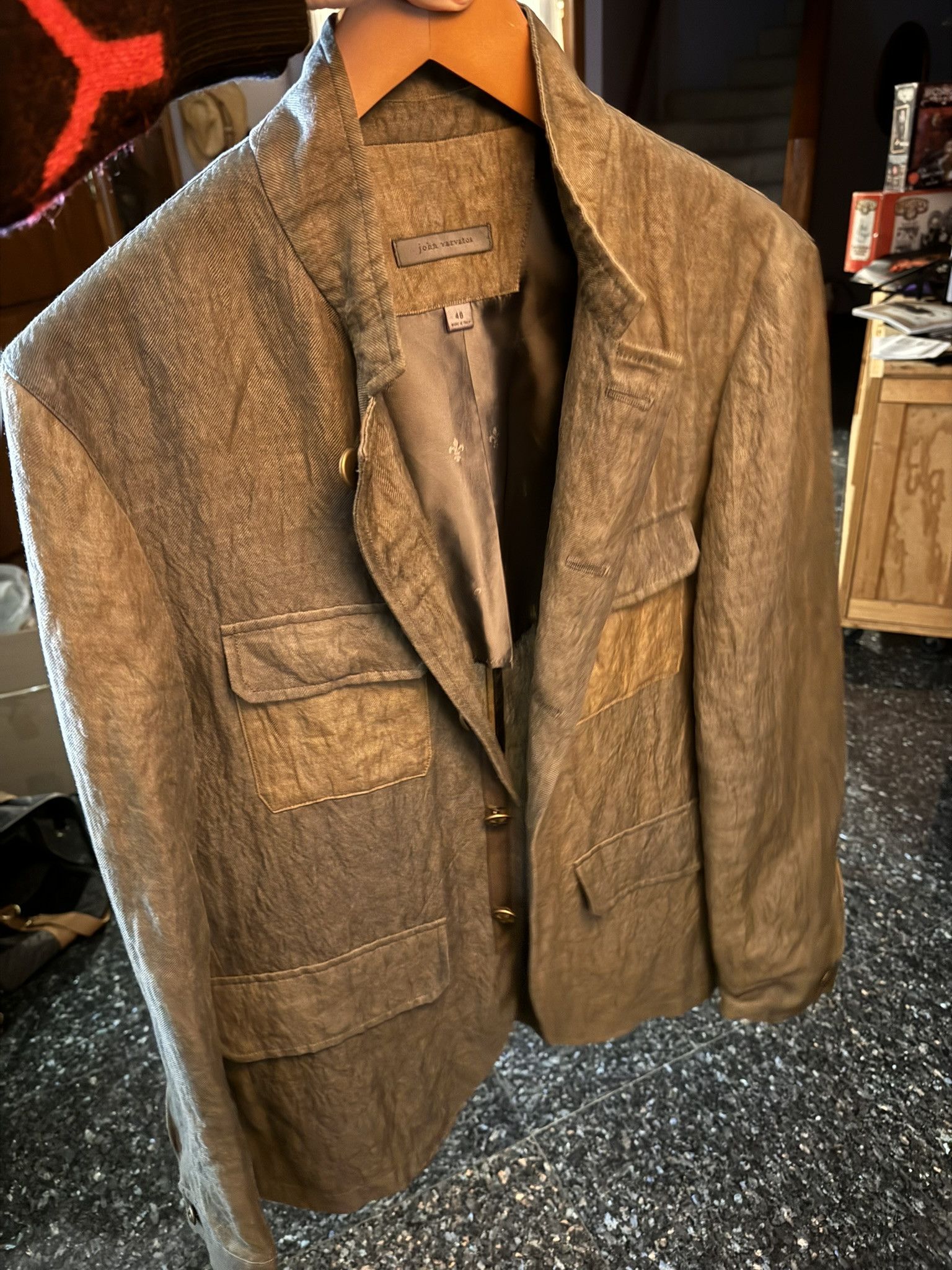 John Varvatos $1298 JOHN VARVATOS Englemore Brown COAT sz. 48 Size US M / EU 48-50 / 2 - 12 Thumbnail