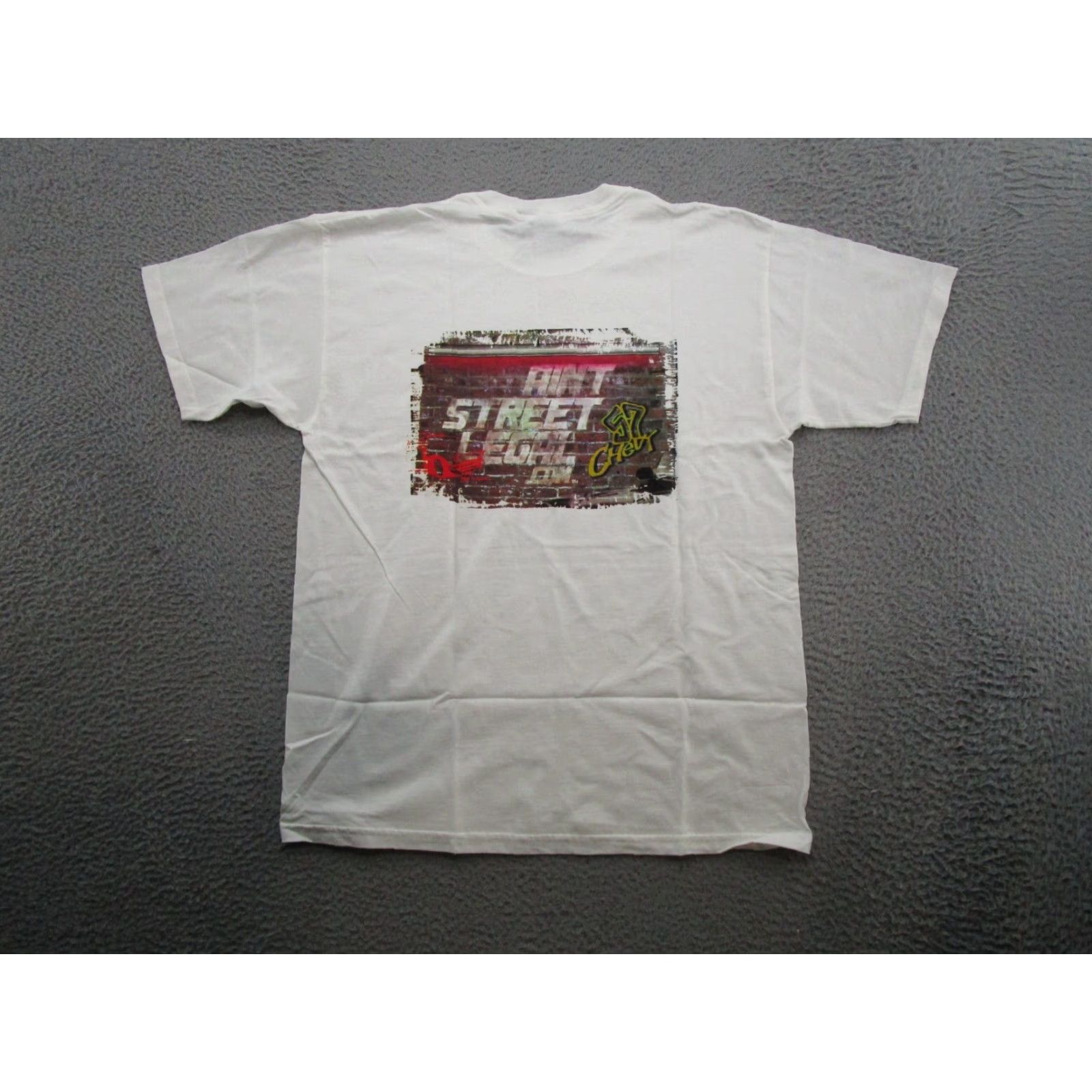 Gildan VINTAGE Snap On Aint Street Legal 57 Chevy Double Sided Shirt Mens Size L VTG NEW Size US L / EU 52-54 / 3 - 7 Thumbnail