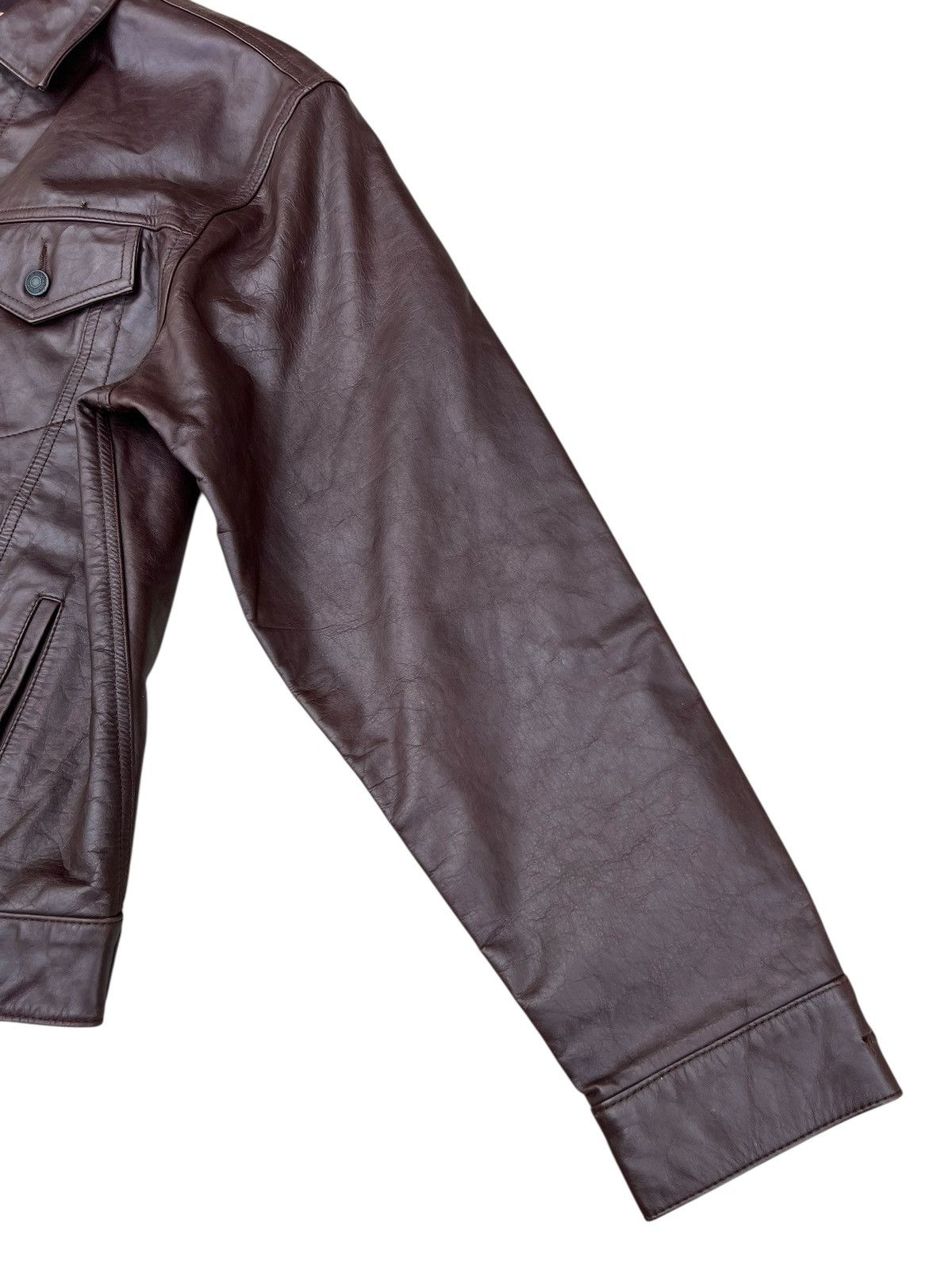 Vintage 90s GAP Type 3 Trucker Leather Jacket