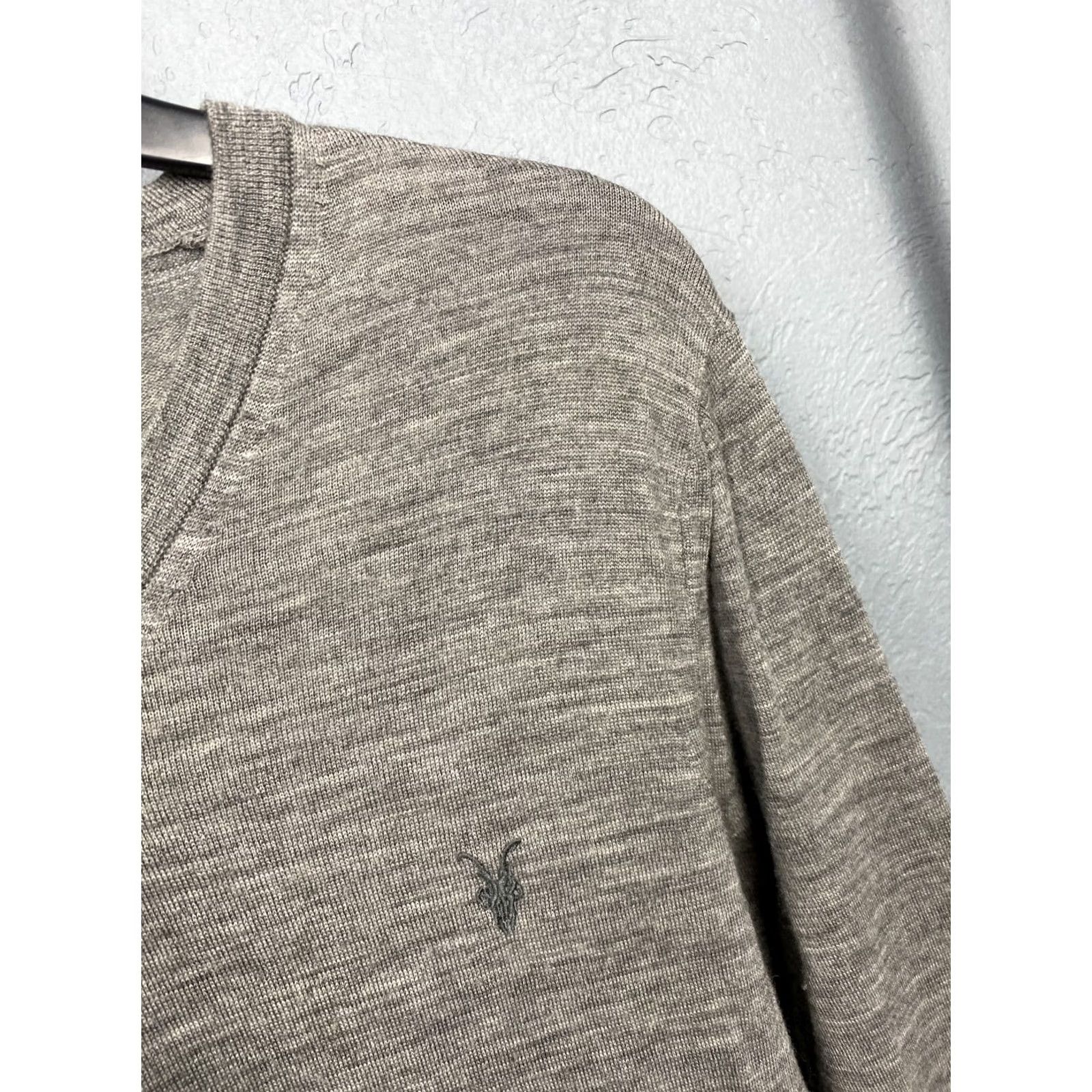 Allsaints Allsaints Mens V-Neck Merino Wool Knit Sweater Size S Gray Wool V-Neck Pullover Men XS? Size US S / EU 44-46 / 1 - 3 Thumbnail
