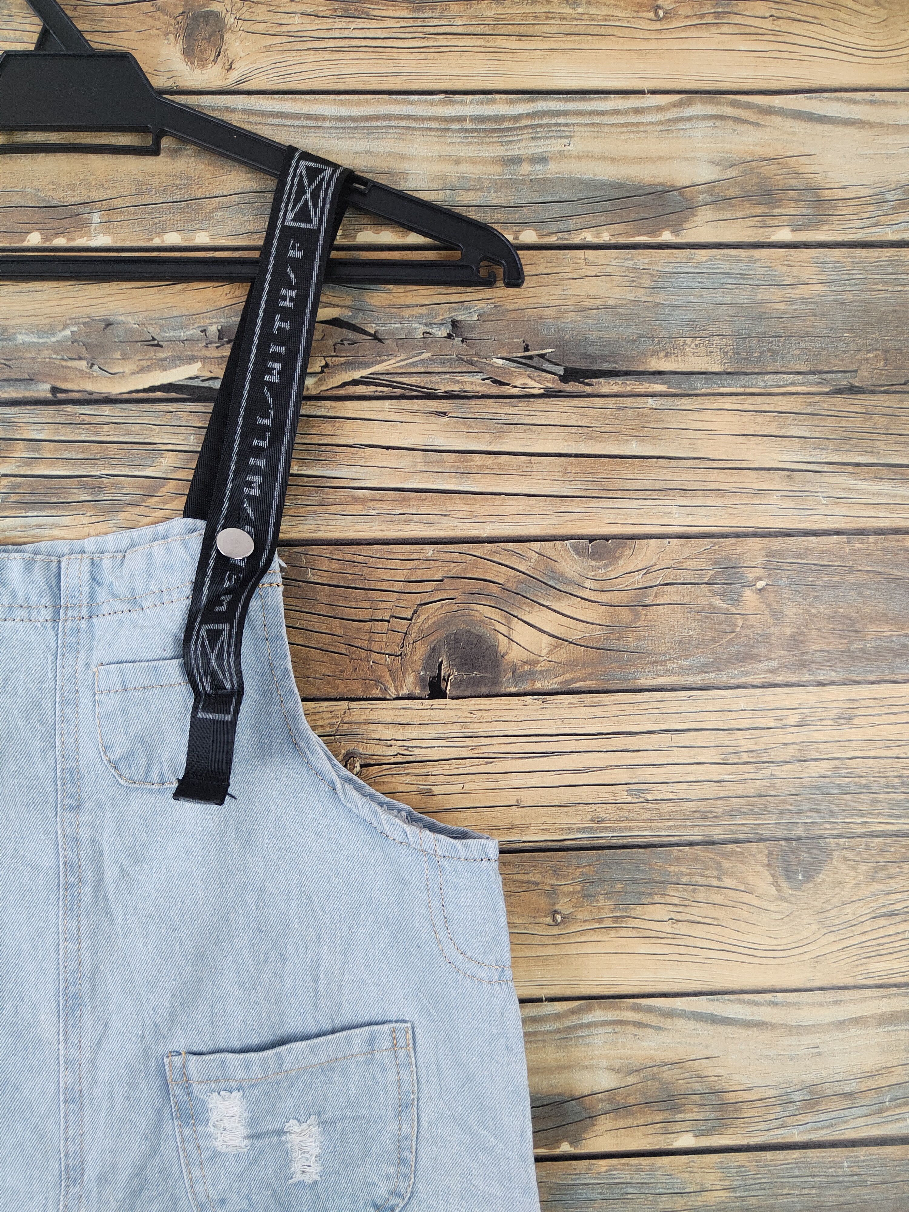 Japanese Brand × Vintage Vintage Japanese Brand Light Blue Denim Shortall Jumpsuits Size 34" / US 12 / IT 48 - 4 Thumbnail
