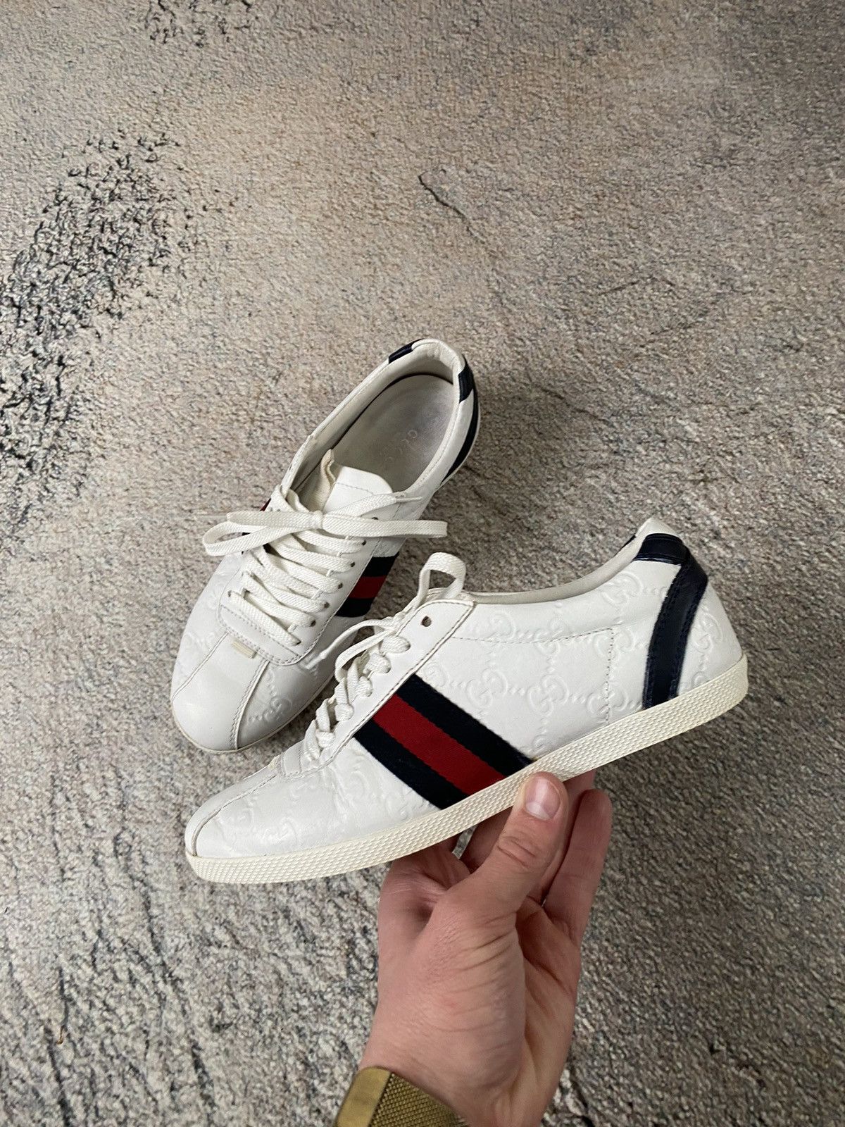 Gucci × Vintage GUCCI monogram leather shoes Vintage Size US 6.5 / IT 36.5 - 4 Thumbnail