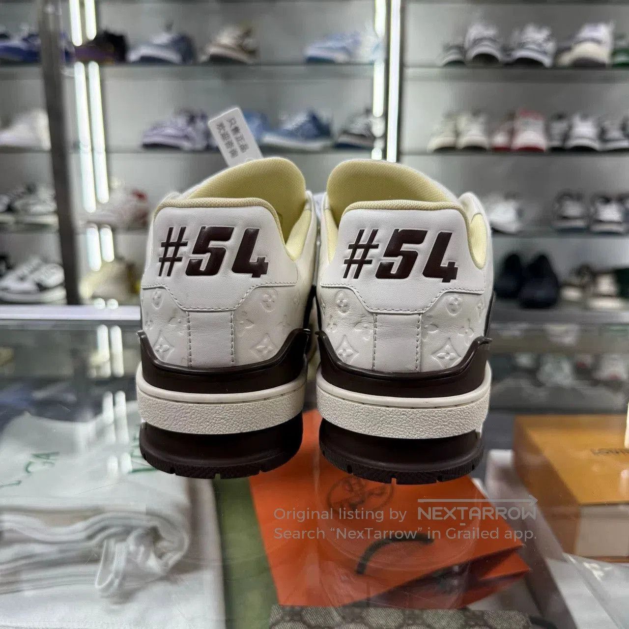 Louis Vuitton LV Trainer Tyler White Brown. Size US 5 / EU 37 - 6 Thumbnail