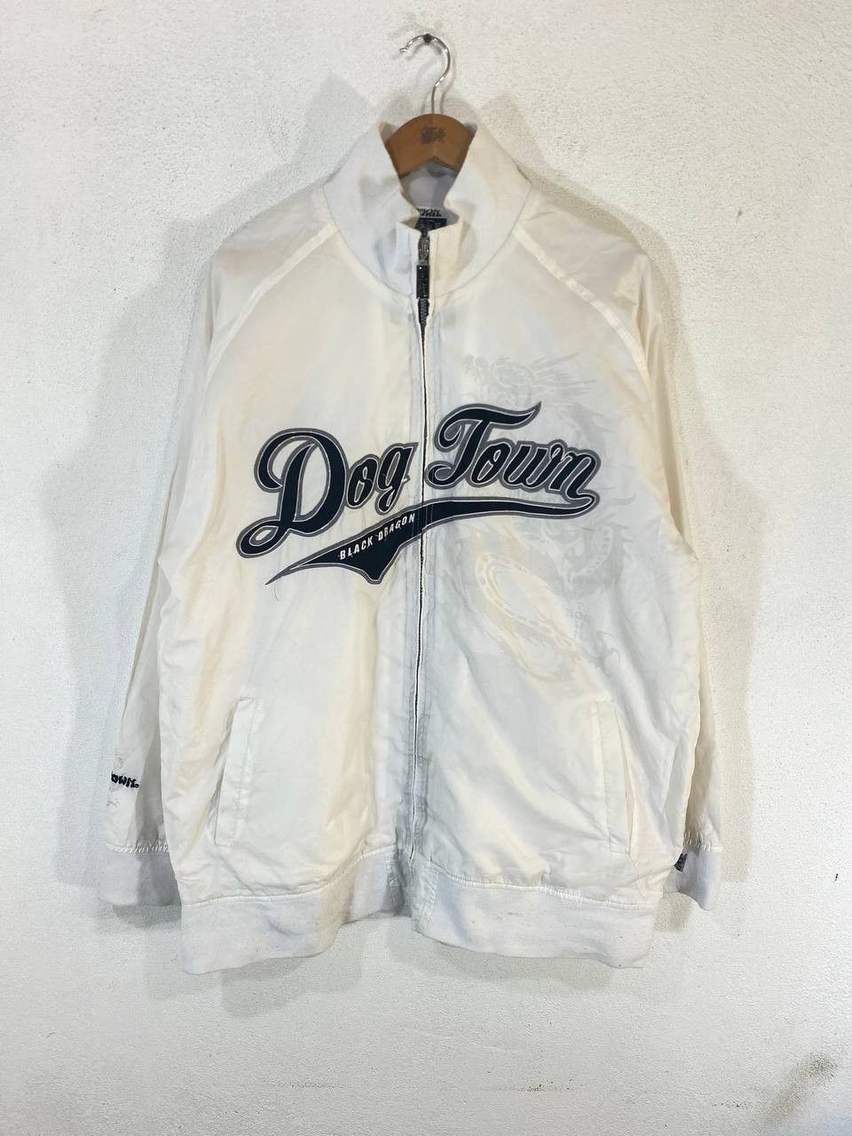 Dogtown outlets denim jacket white xl