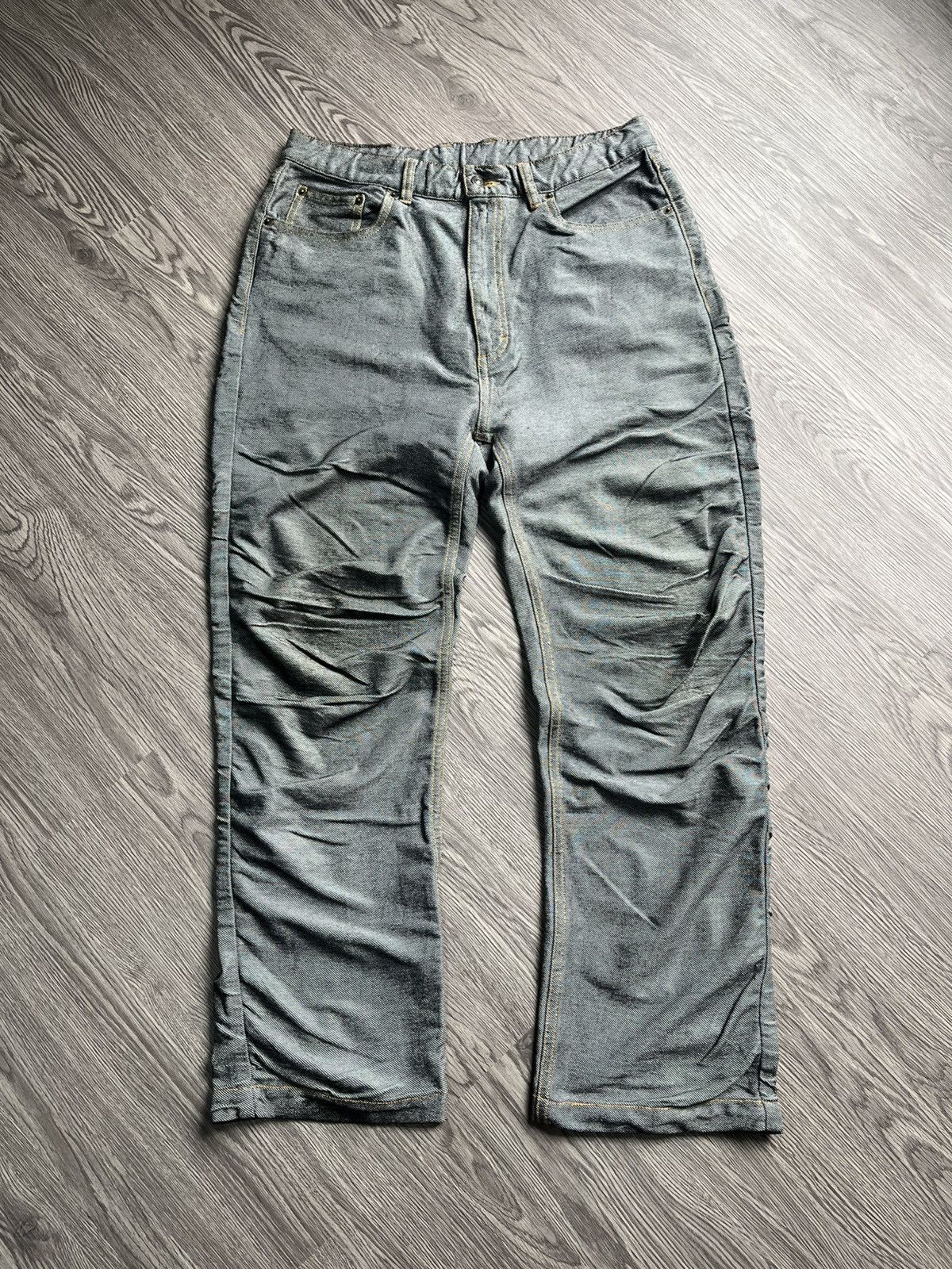 Japanese Brand 2000s Style Comme Le vent Homme Denim Stretch Pants Lgb Size US 31 - 1 Thumbnail