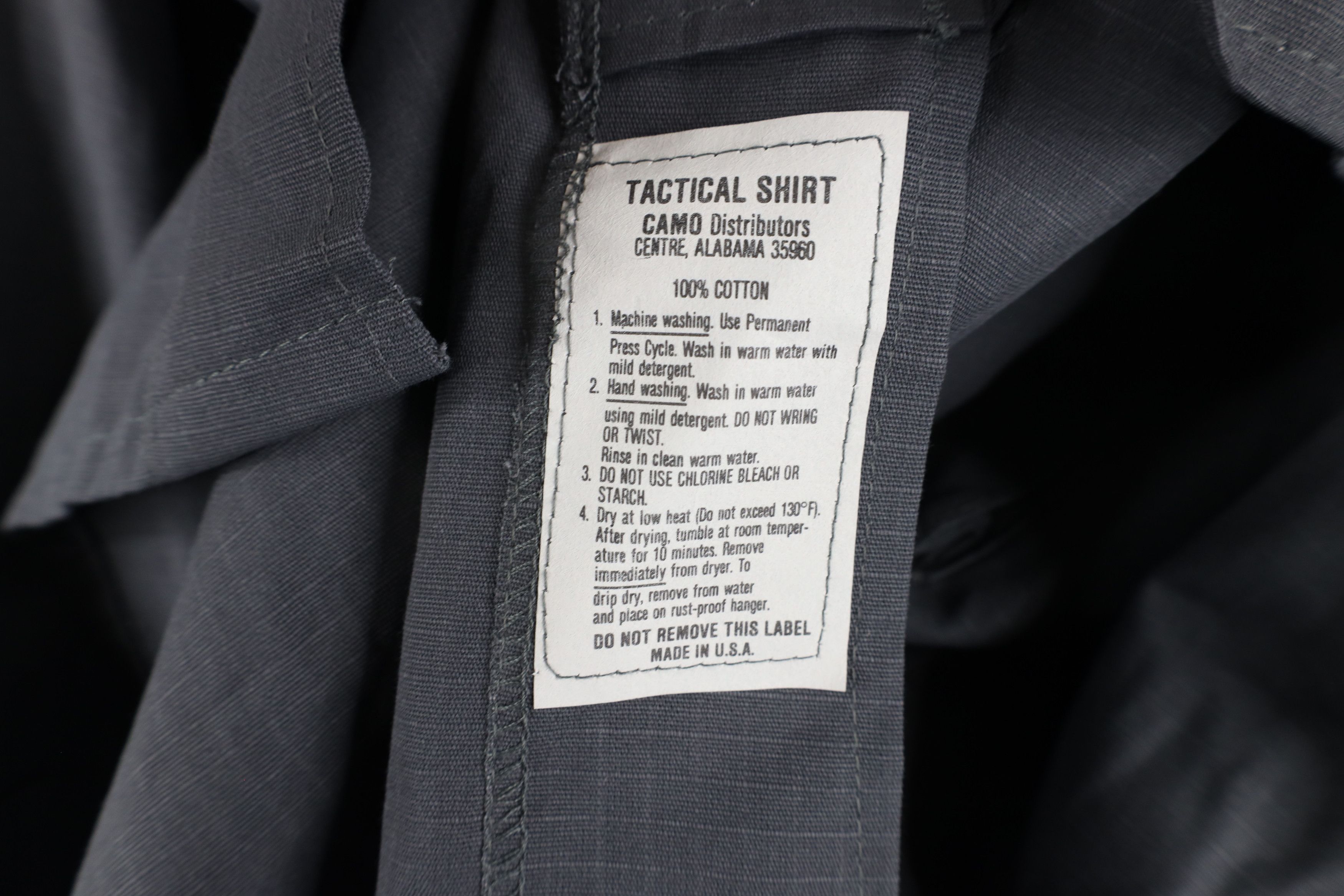 Vintage Vintage 90s Military Ripstop Tactical Button Shirt Gray USA Size US XL / EU 56 / 4 - 9 Thumbnail