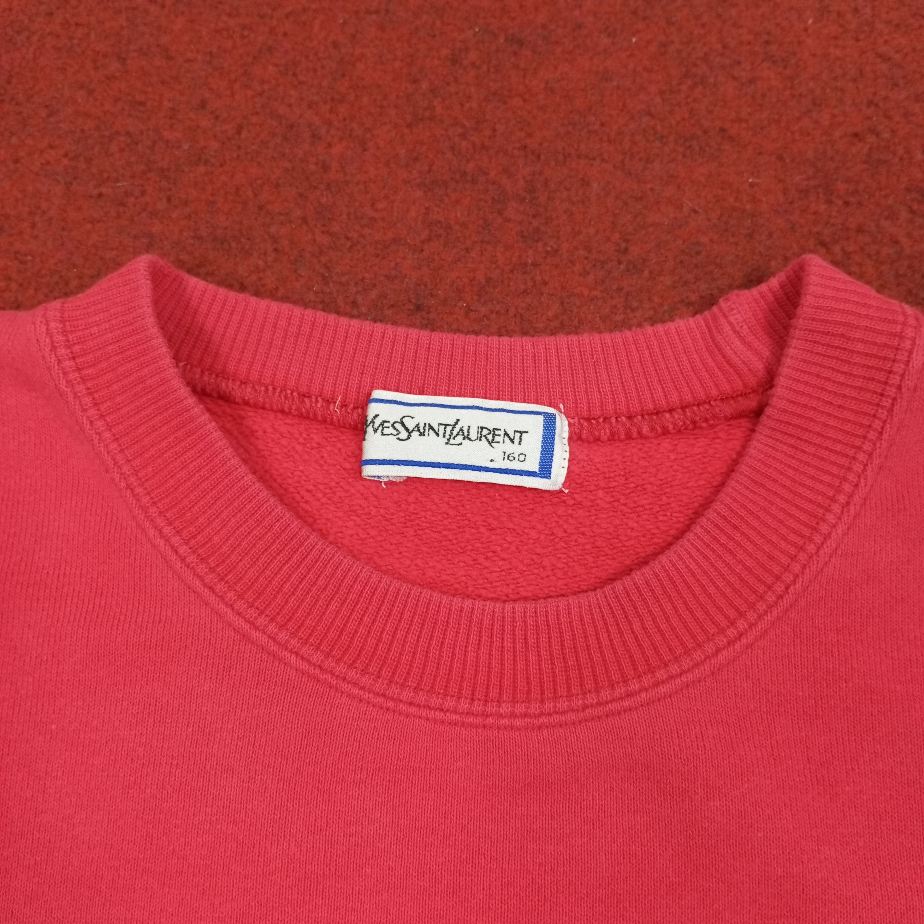Vintage × Yves Saint Laurent Yves Saint Laurent Fashion Style YSL Logo Design Sweatshirt Size US L / EU 52-54 / 3 - 3 Thumbnail