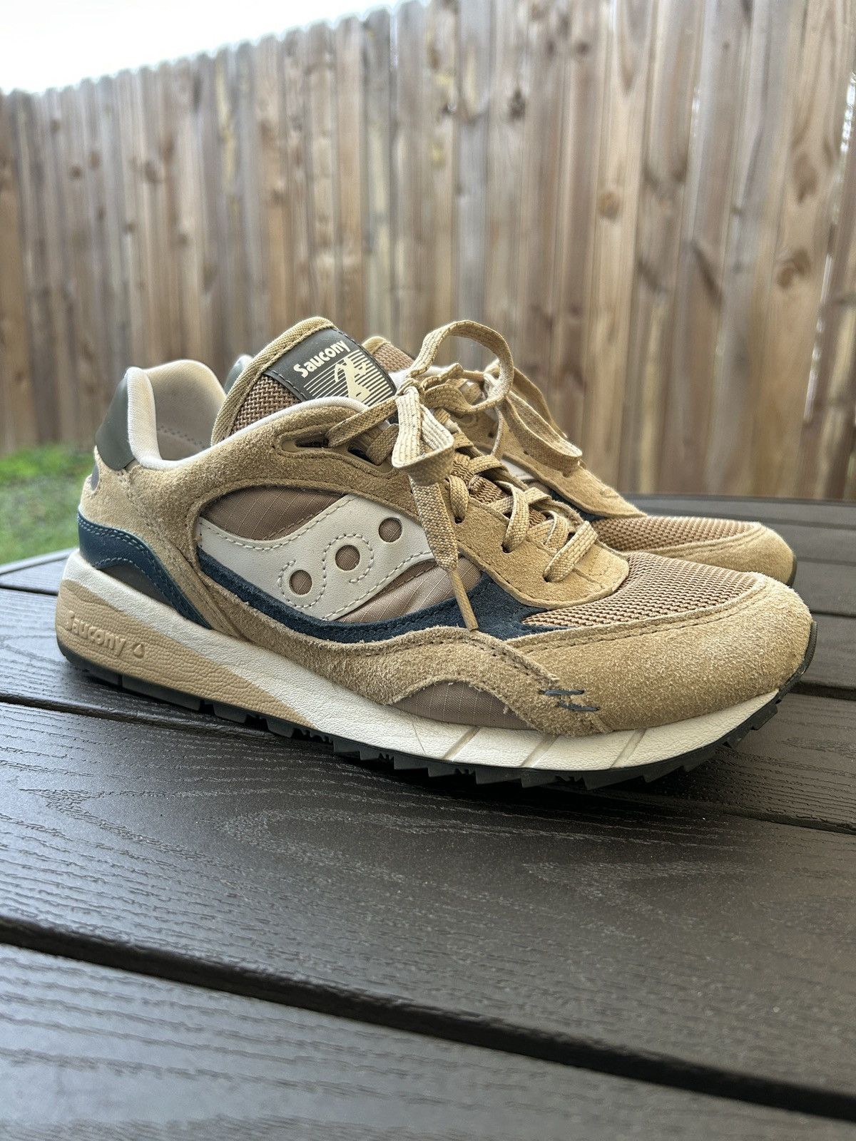 Saucony Saucony Jazz Cream/Blue 8.5 Size US 8.5 / EU 41-42 - 1 Thumbnail