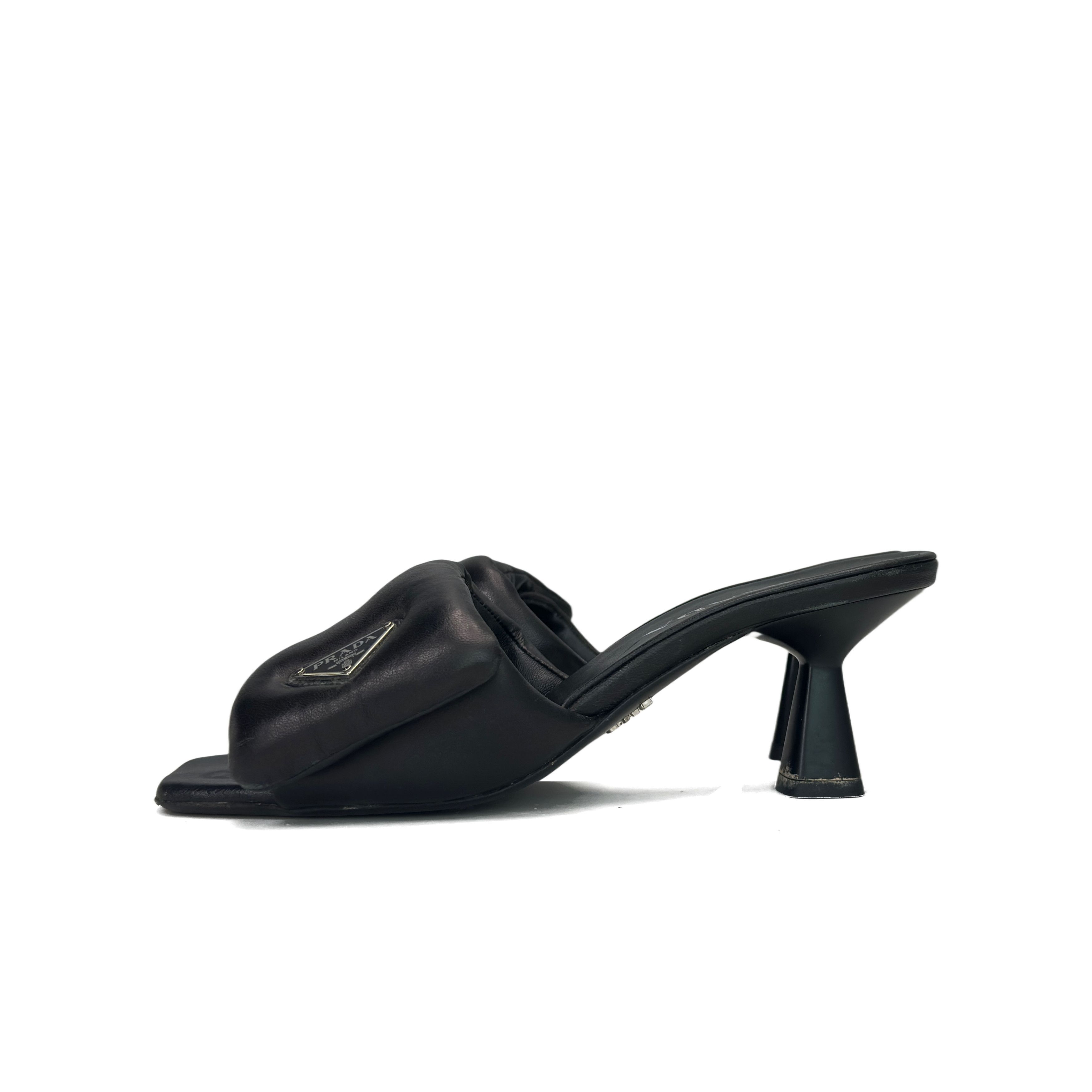 Prada Prada Nappa Leather Logo Mules Size 38 Size US 8 / IT 38 - 1 Thumbnail