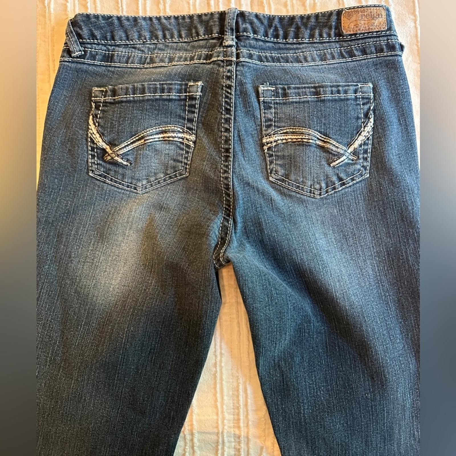 Reigning Champ REIGN SIZE 5 Low rise boot cut Jeans Denim Size 30" / US 8 / IT 44 - 3 Thumbnail