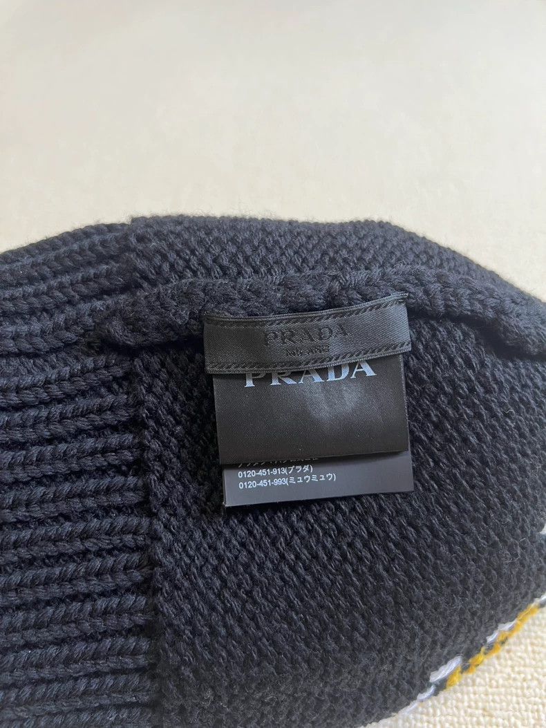 Prada Prada Size L Wool knitted hat size L -DMC-2508 Size ONE SIZE - 5 Thumbnail