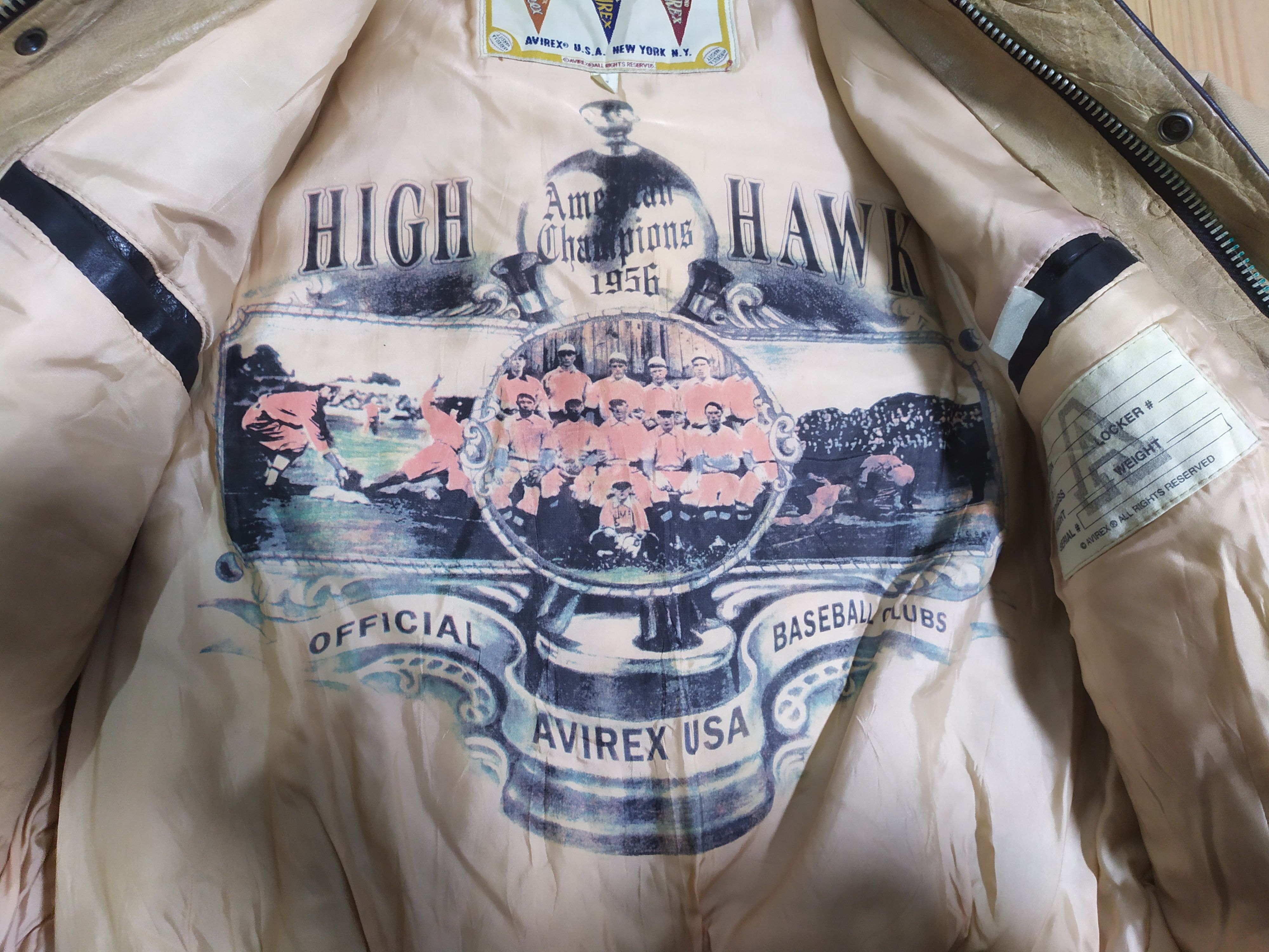 Avirex × Vintage VTG AVIREX AUTHENTIC VARSITY LEATHER CHIEF HIGH HAWK JACKET Size US S / EU 44-46 / 1 - 3 Thumbnail