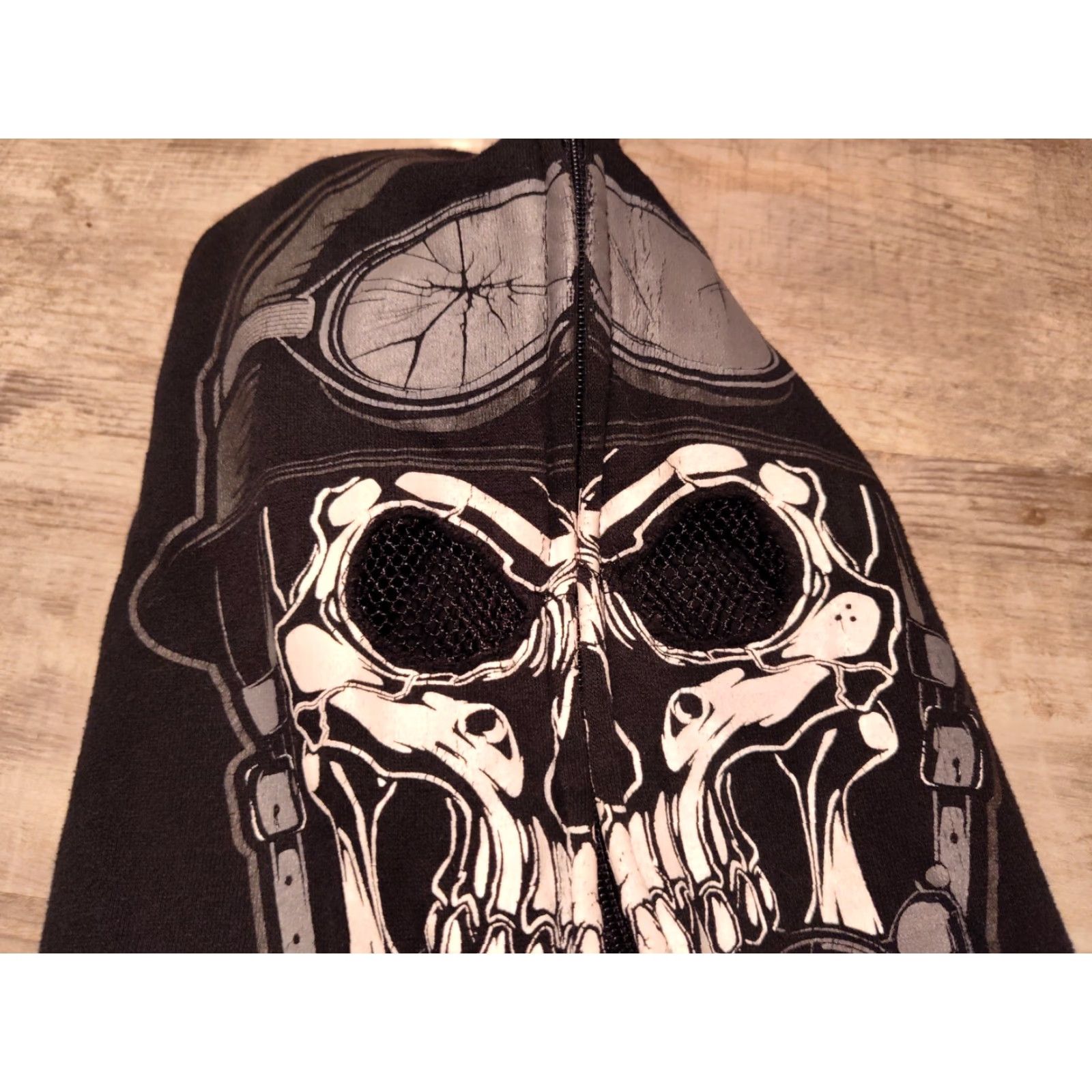 Vintage FF Motorcycle Full Zip Hoodie Skulls Hood Zip Size Small Black Maxi? Size US S / EU 44-46 / 1 - 6 Thumbnail