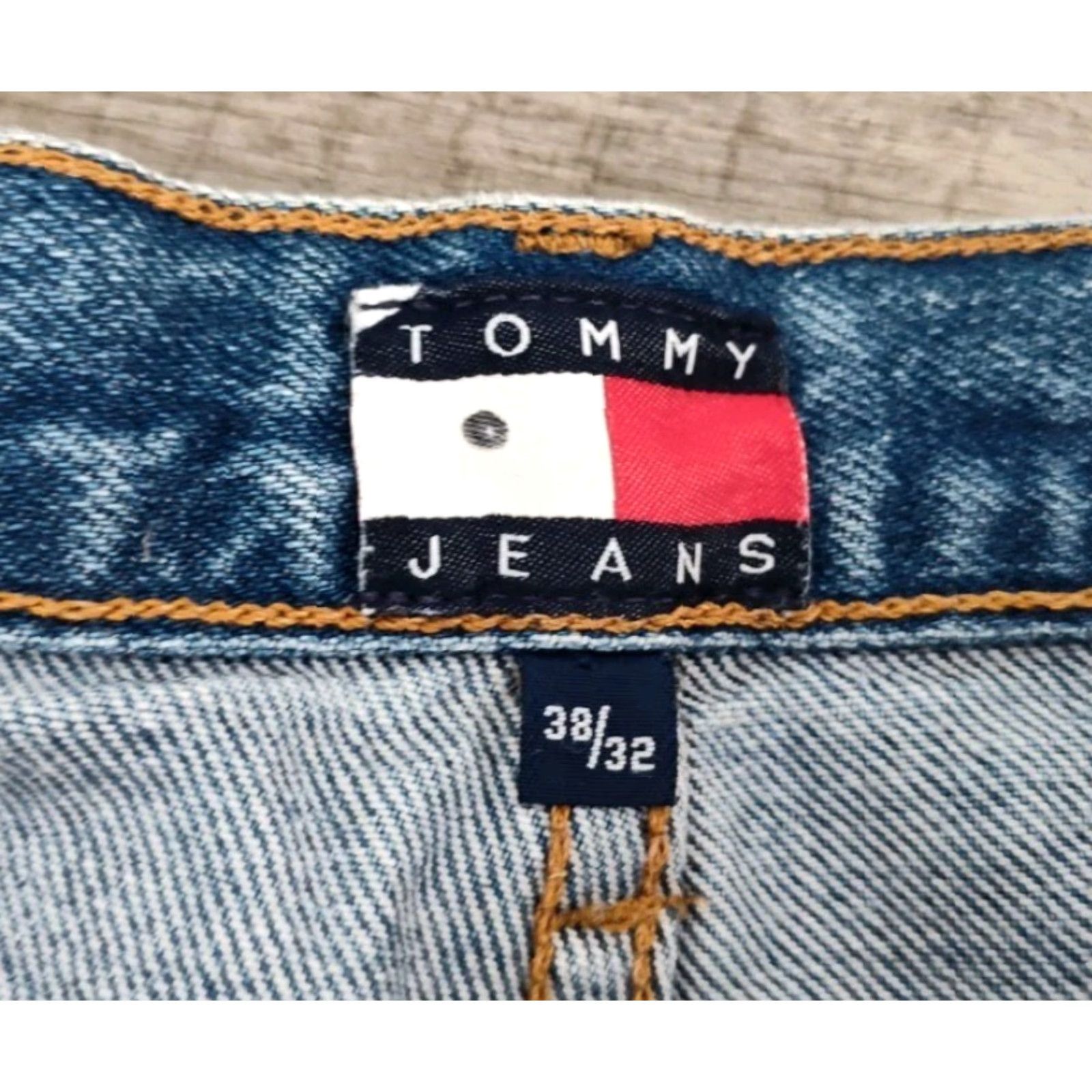 Tommy Hilfiger VINTAGE Tommy Hilfiger Jeans Men 38x29 Cotton Straight Blue Medium Wash Bedroom Jeans Mens Size US 38 / EU 54 - 5 Thumbnail