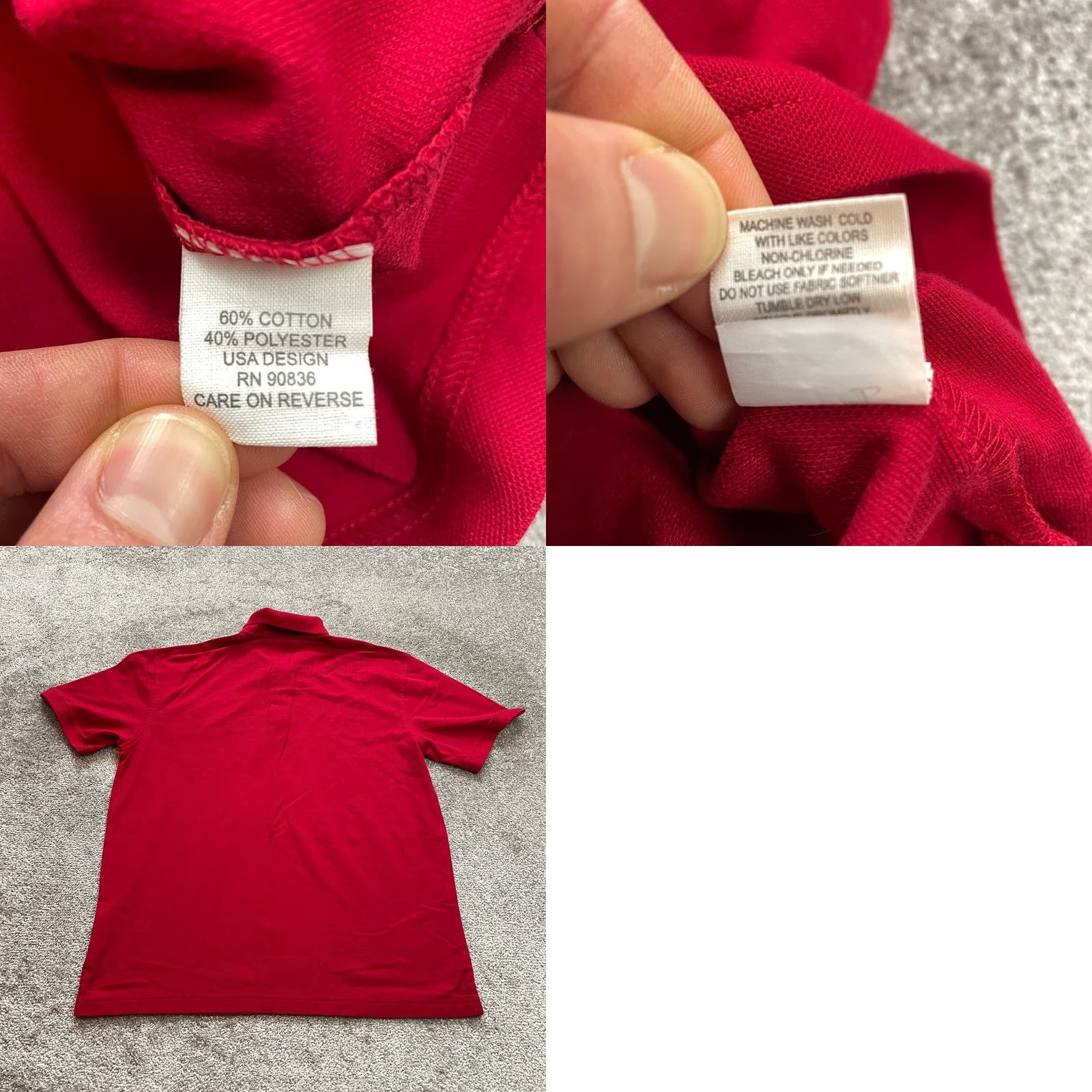 Port Authority Port Authority Polo shirt Mens Large Red Frontier CWA Local 1298 Logo Pocket Top Size US L / EU 52-54 / 3 - 8 Thumbnail