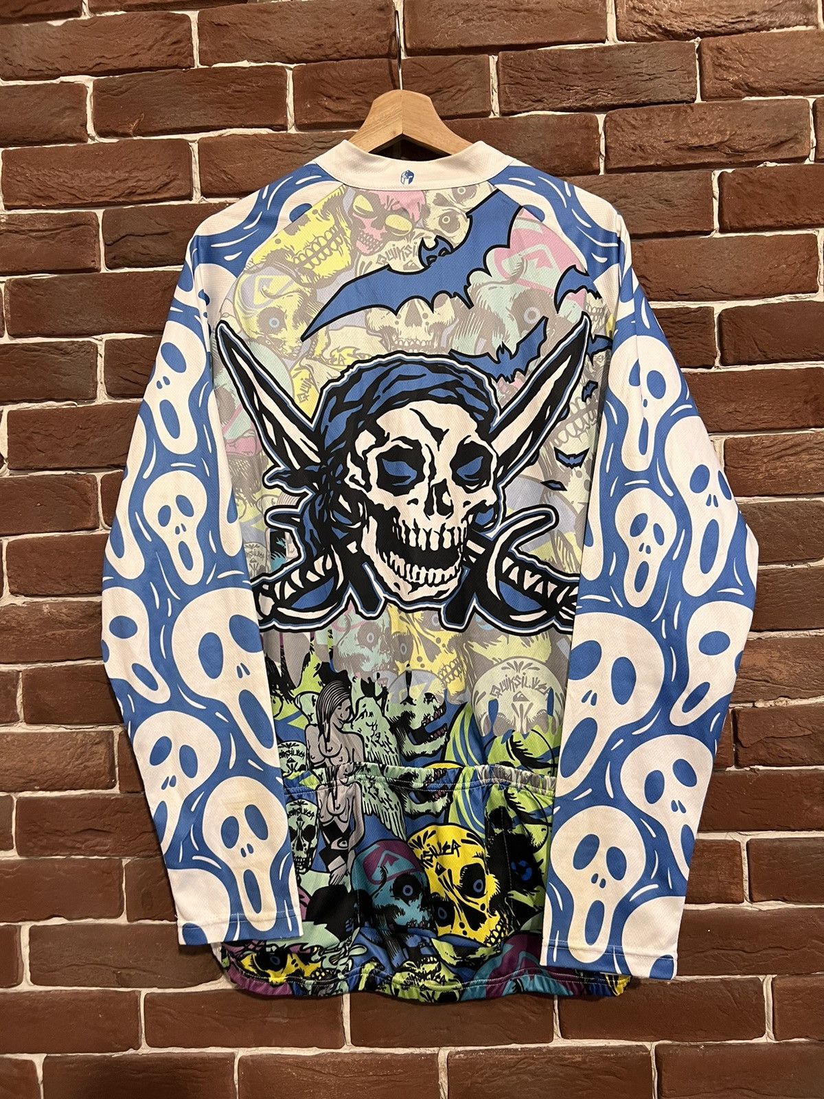 Other ONE OF A KIND Ghost Halloween Vintage Bike Jersey Hype Drip Size US XL / EU 56 / 4 - 2 Thumbnail