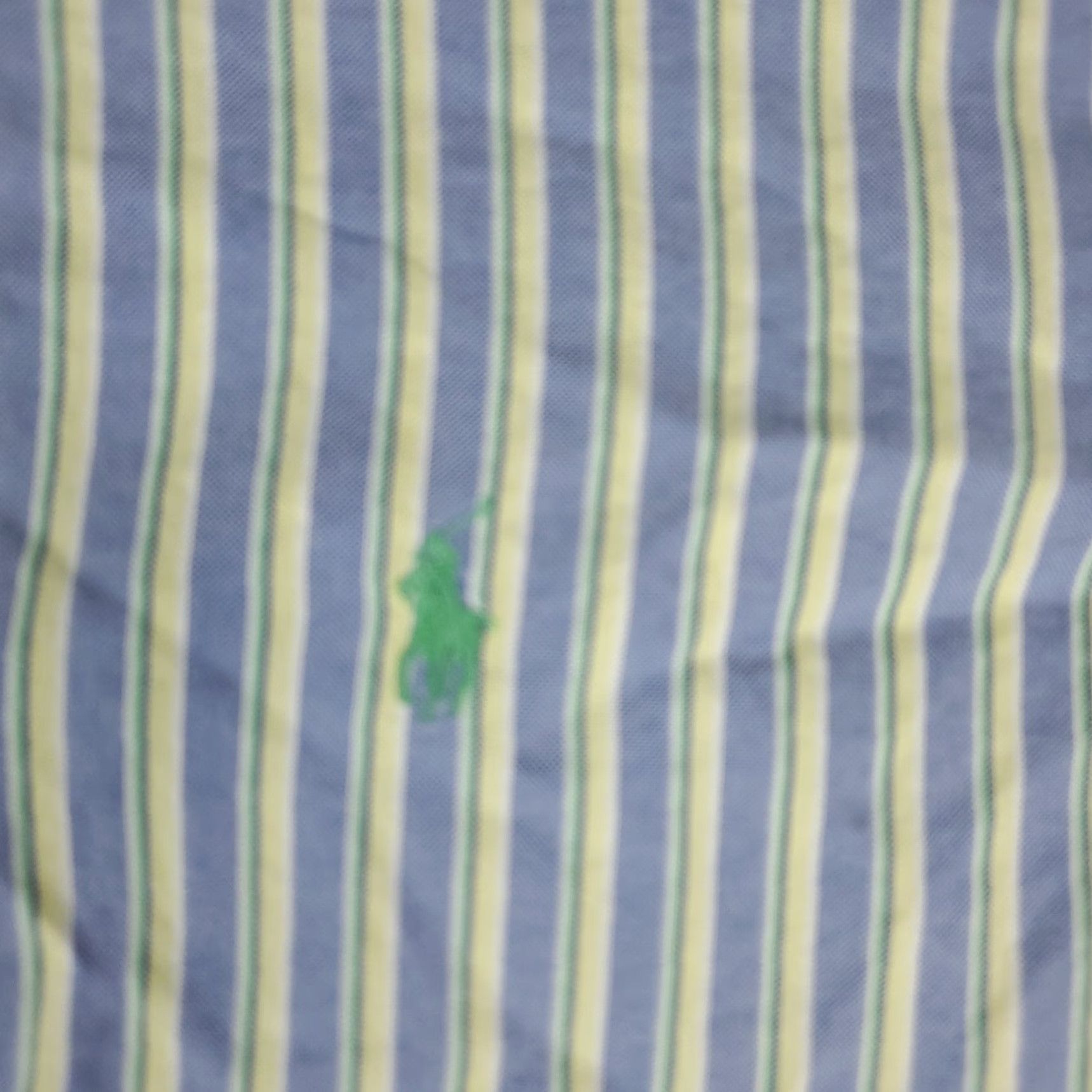 Ralph Lauren Ralph Lauren Shirt Mens 15.5 Blue Stripe Pony Dress Button Up Stained Size 42R - 3 Thumbnail