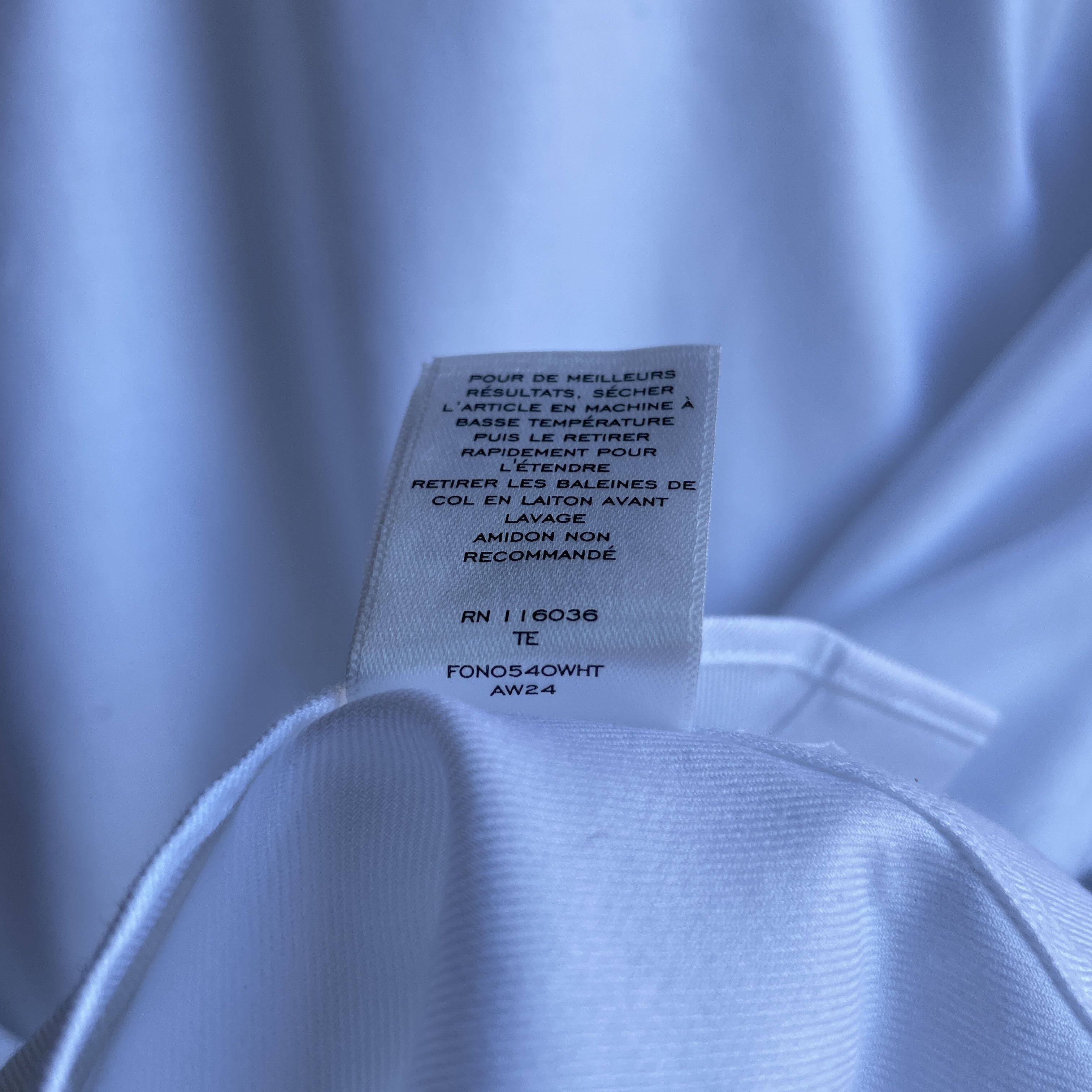 Charles Tyrwhitt Charles Tyrwhitt Slim Fit Non Iron White Dress Shirt Size 40R - 7 Thumbnail