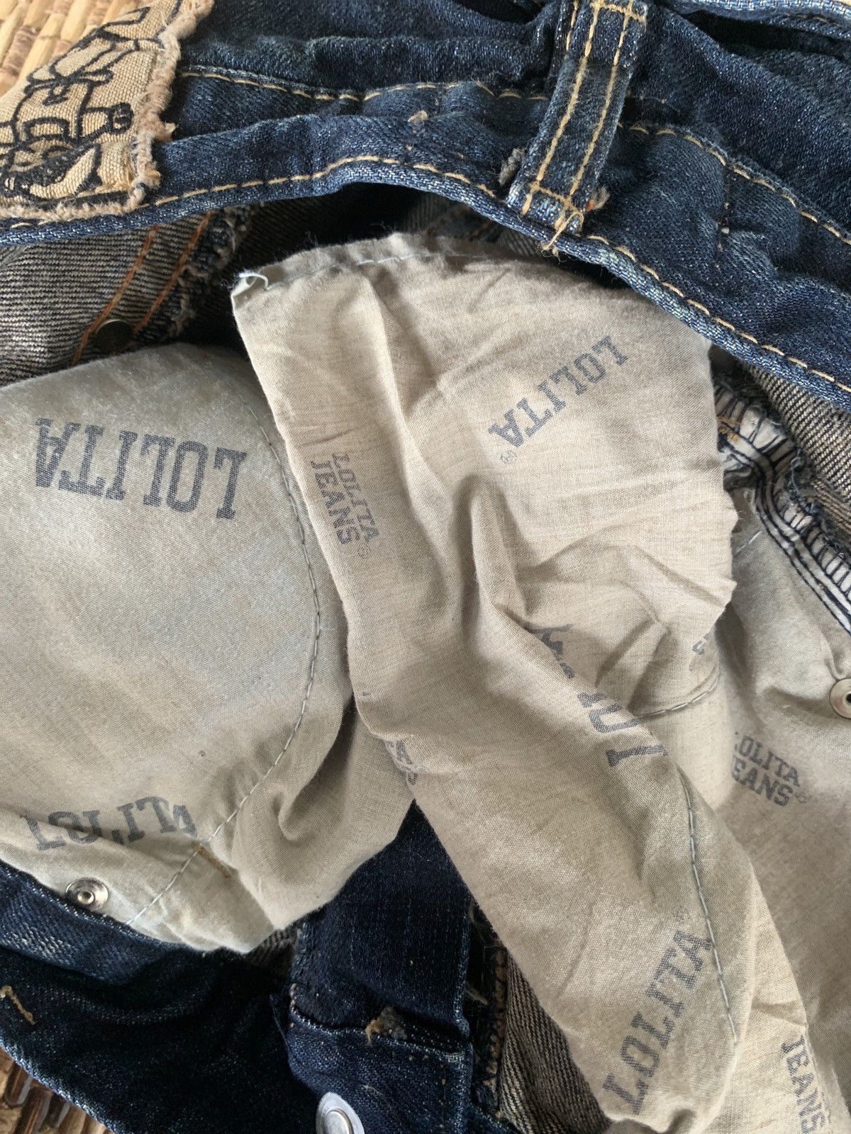 14th Addiction RARE💥 Yoshitomo Nara Lolita Circus Rusty Japanese Denim Size US 30 / EU 46 - 22 Thumbnail