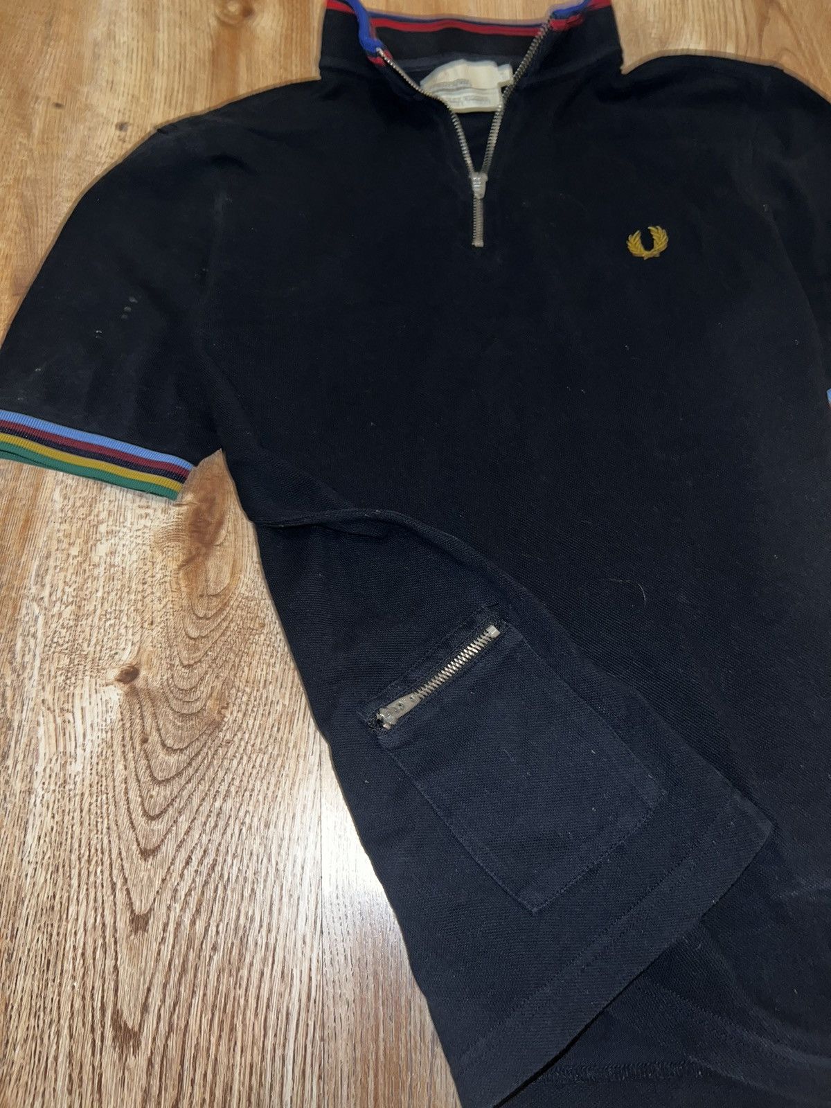 Designer × Fred Perry Fred Perry Polo T-Shirt Vintage size M Asphalt Size US M / EU 48-50 / 2 - 11 Thumbnail