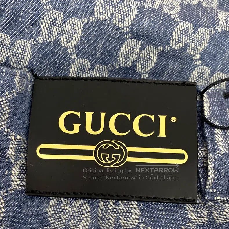 Gucci Gucci Blue logo jacquard full print linen casual shorts Size 24" / US 00 / IT 34 - 5 Thumbnail