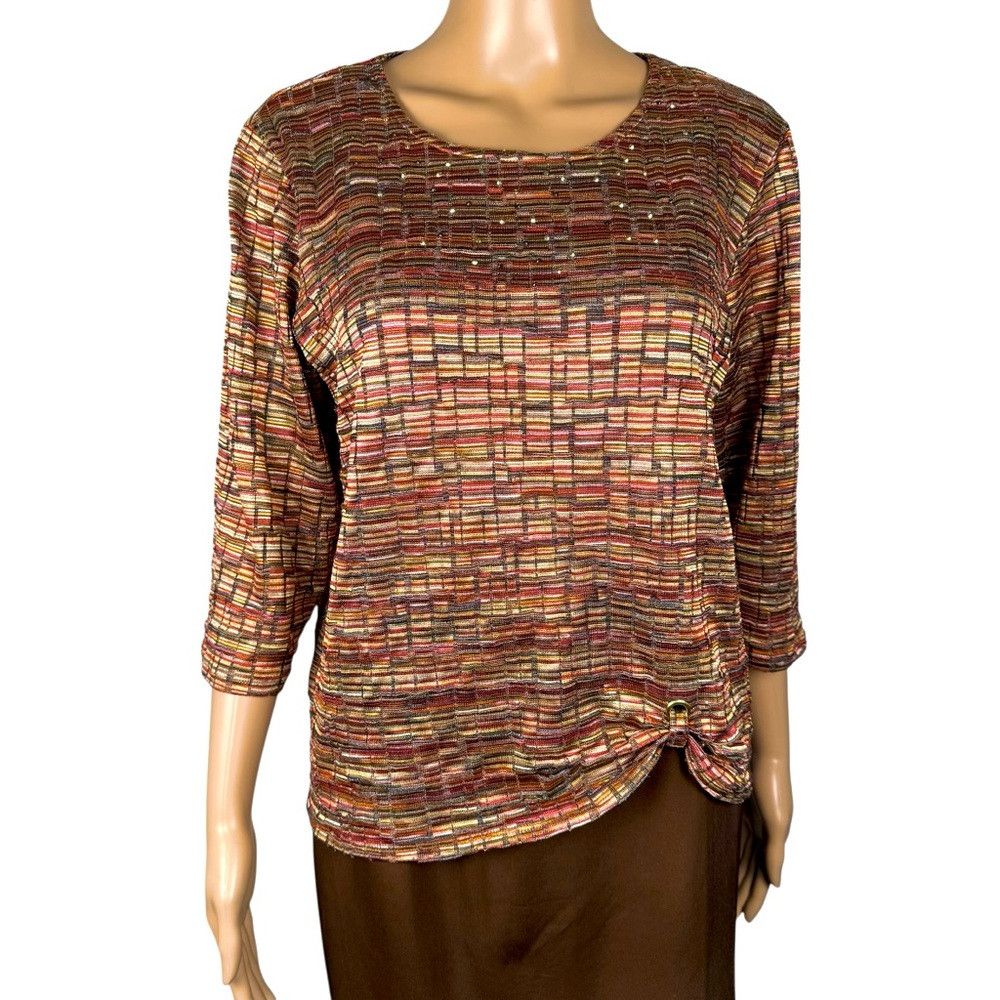 Other Alfred Dunner Side Grommet Top Size M Size M / US 6-8 / IT 42-44 - 2 Thumbnail