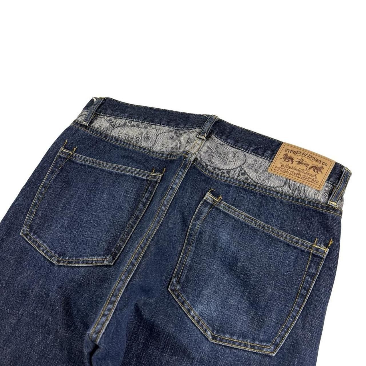 Stussy Vintage 2000s Stussy Comic Jeans - Waist: 33” Size US 33 - 3 Thumbnail