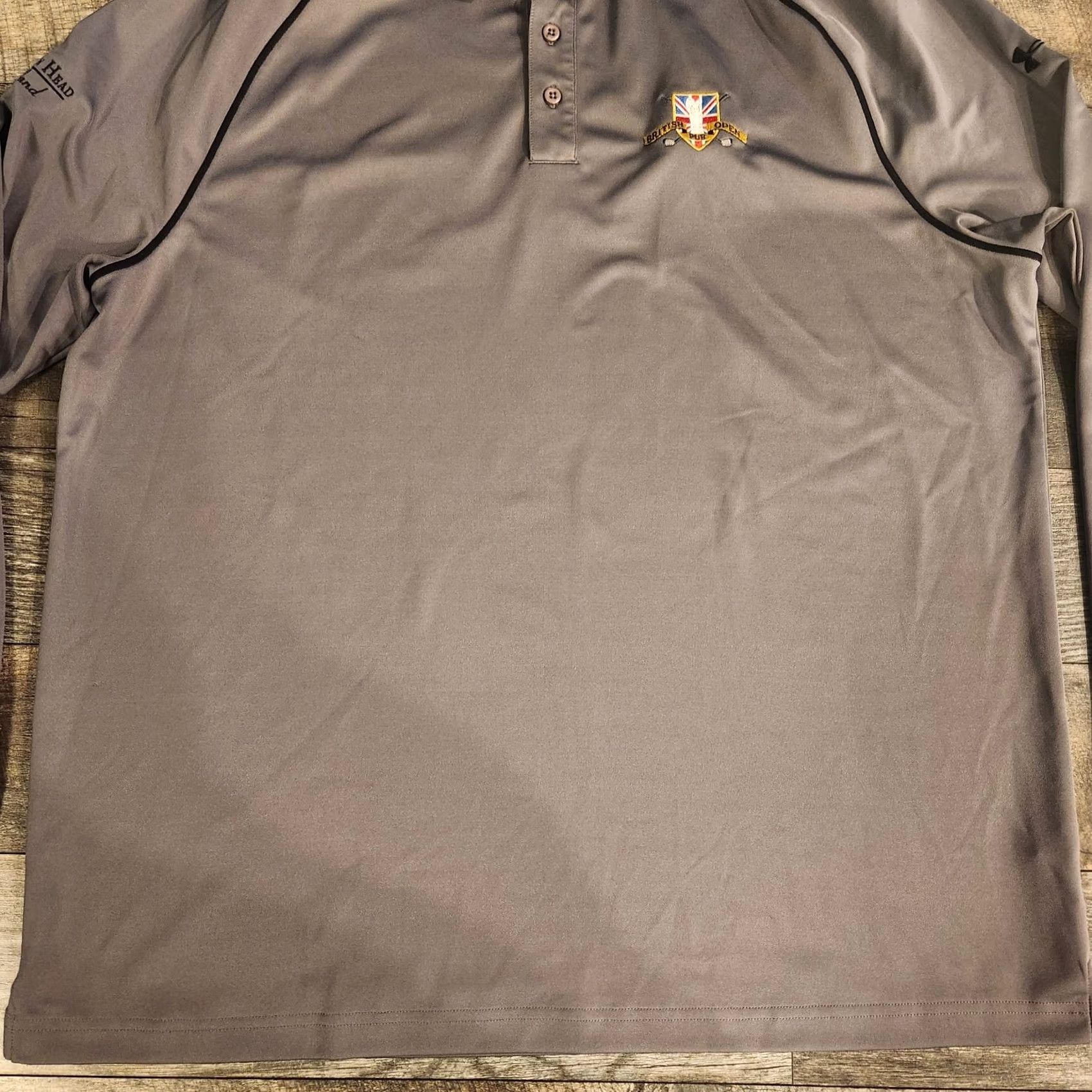 Under Armour Under Armour Long Sleeve Polo Shirt Mens 2XL Gray British Open PGA Hilton Head Shirt Size US XXL / EU 58 / 5 - 3 Thumbnail