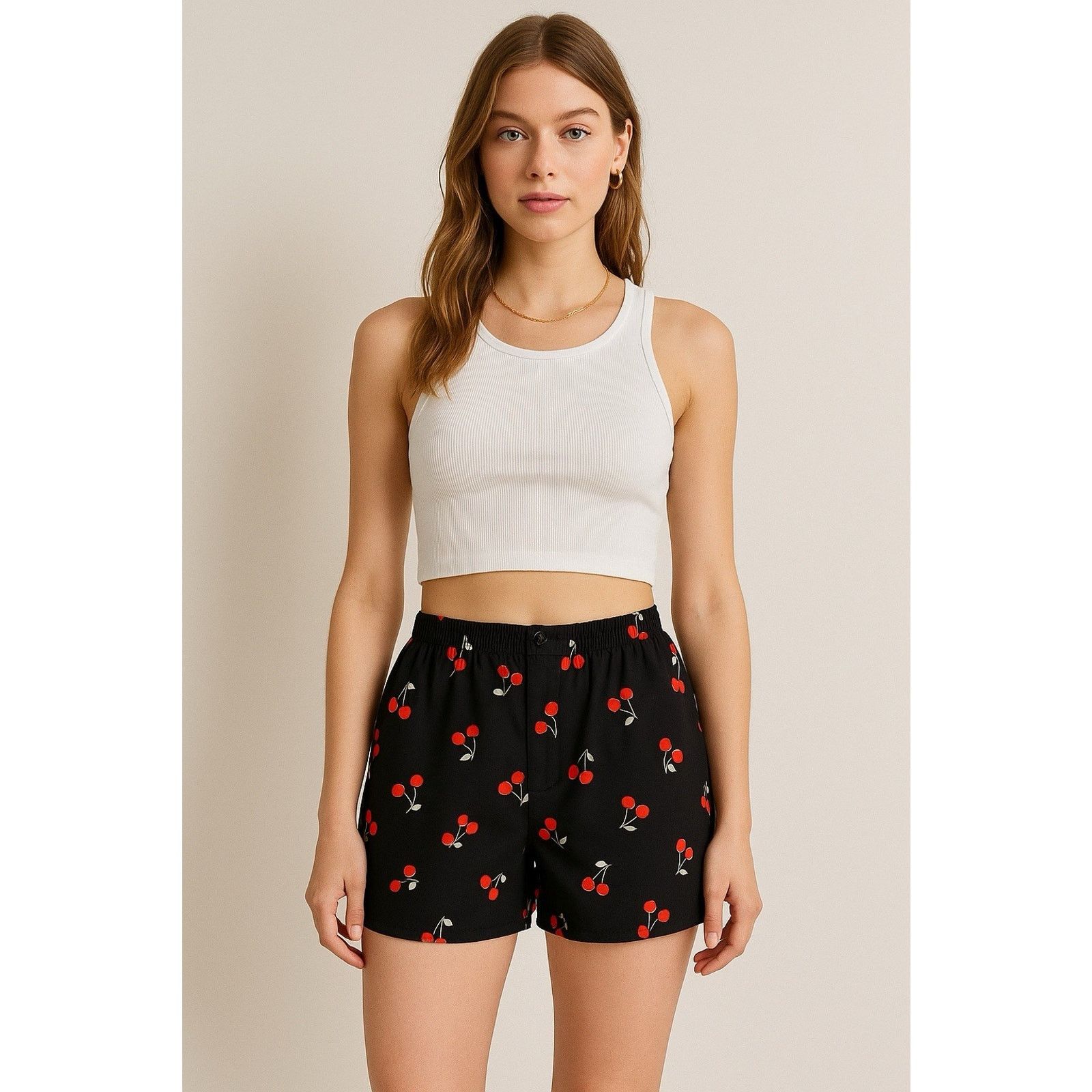 Urban Outfitters BDG Men’s S Cherry Print Boxer Shorts Black Urban Outfitters Size 26 - 13 Thumbnail