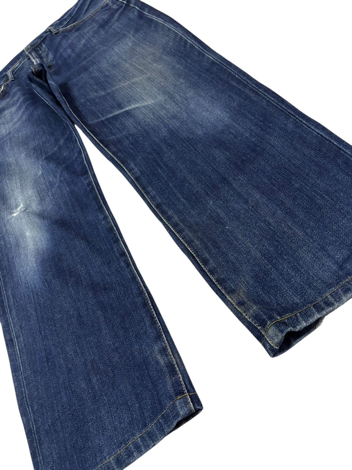 Edwin Vtg Edwin Japan 503 Distressed Jeans Size US 34 / EU 50 - 3 Thumbnail