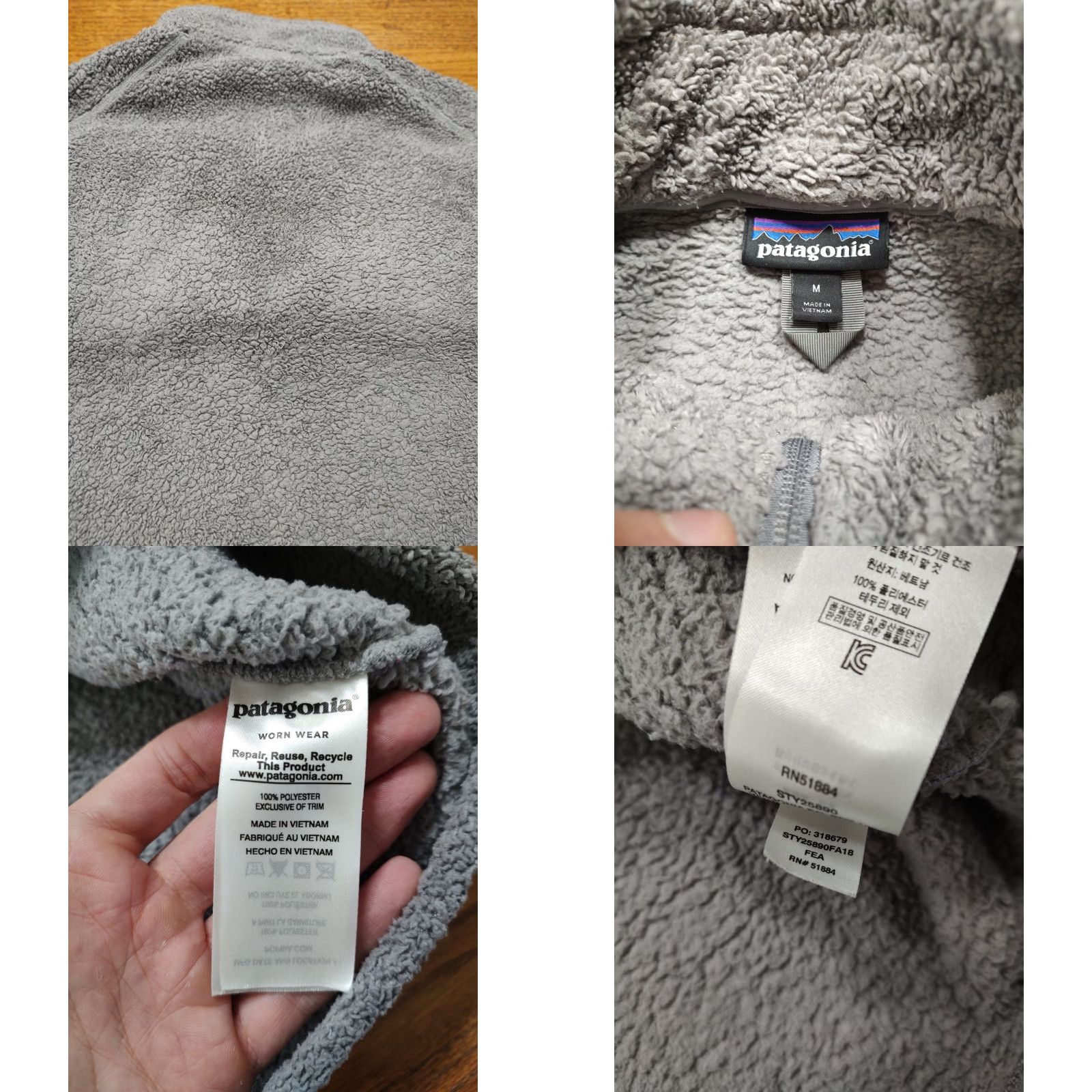 Patagonia Patagonia Sweatshirt Fleece 1/4 Zip Womens XL Tan Brown Mock Neck Bohemian City College Pullover Size XL / US 12-14 / IT 48-50 - 8 Thumbnail
