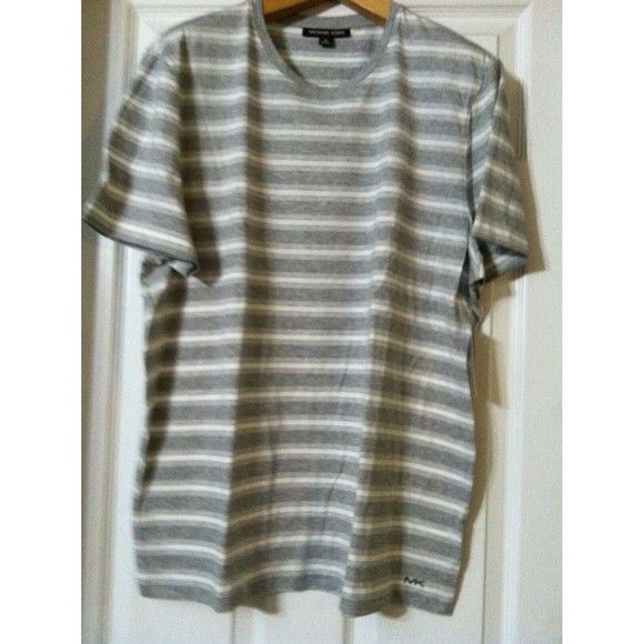 Michael Kors MICHAEL KORS MENS NEW GRAY 100%COTTON CREW NECK T-SHIRT XL Size US XL / EU 56 / 4 - 1 Thumbnail