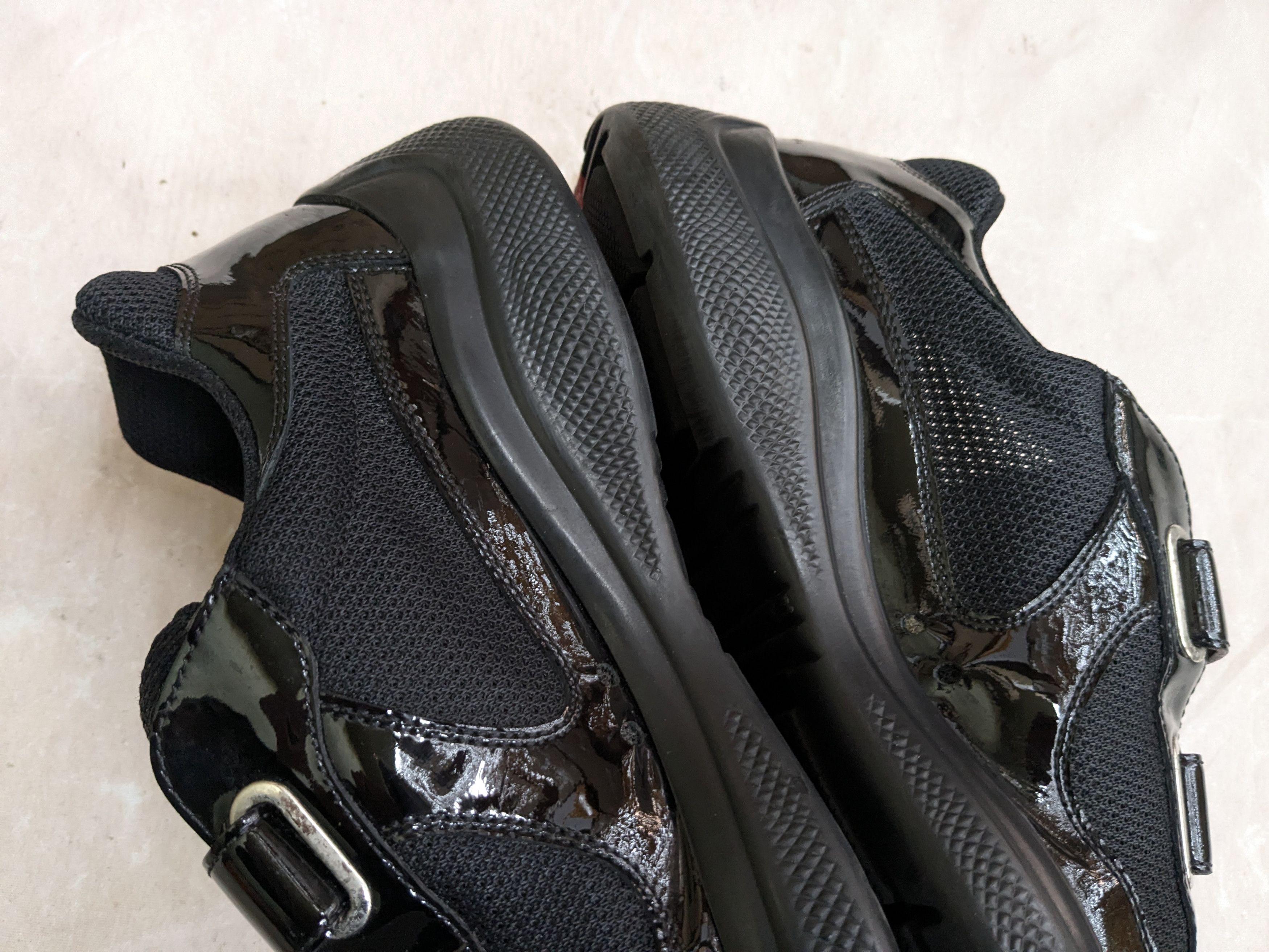 Prada Prada America's Cup Sneakers Black Patent Leather 8.5 Size US 8.5 / EU 41-42 - 9 Thumbnail