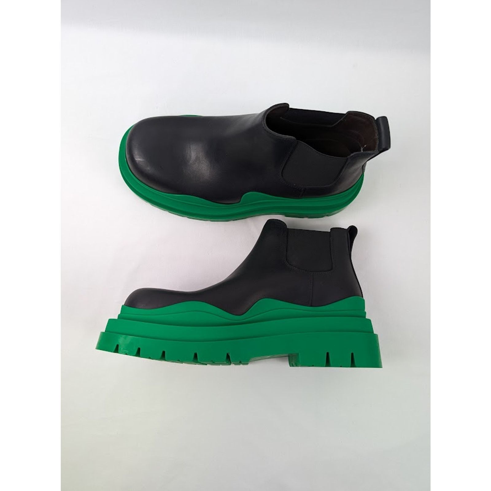 Bottega Veneta o1rshd1 Military Calf Tire Boot in Black/Green Size US 11 / EU 44 - 7 Thumbnail