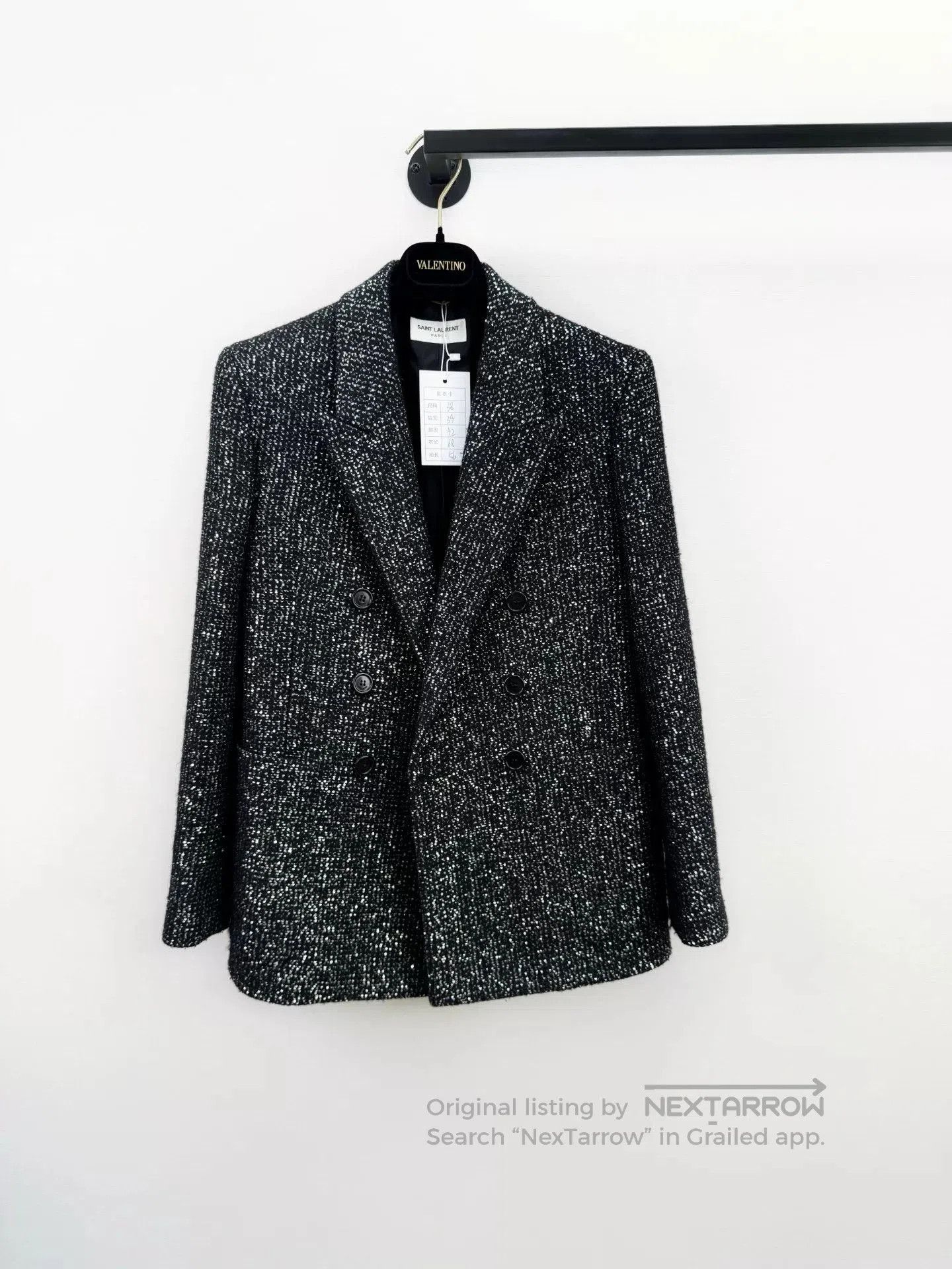 Saint Laurent Paris Saint Laurent SLP Sequined Blazer. Size S / US 4 / IT 40 - 1 Thumbnail