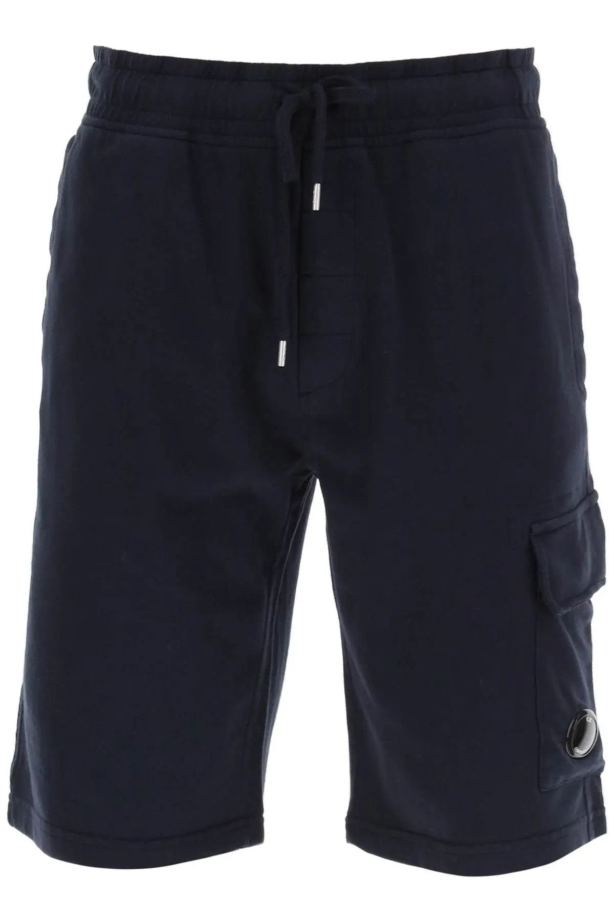 image of C P Company O1S22I1N0224 Cargo Pocket Light Sweatshorts In Blue, Men's (Size 36)