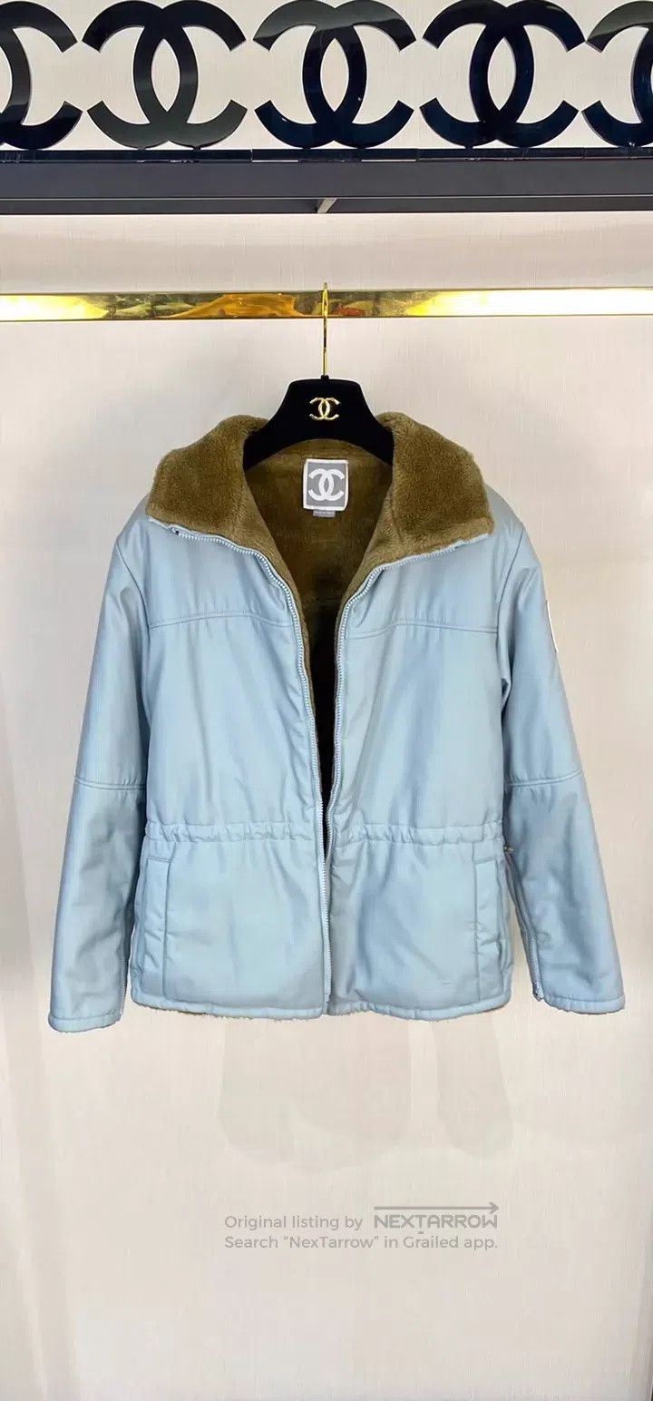Chanel Chanel Wear a coat on both sides of the haze blue Size XS / US 0-2 / IT 36-38 - 1 Thumbnail